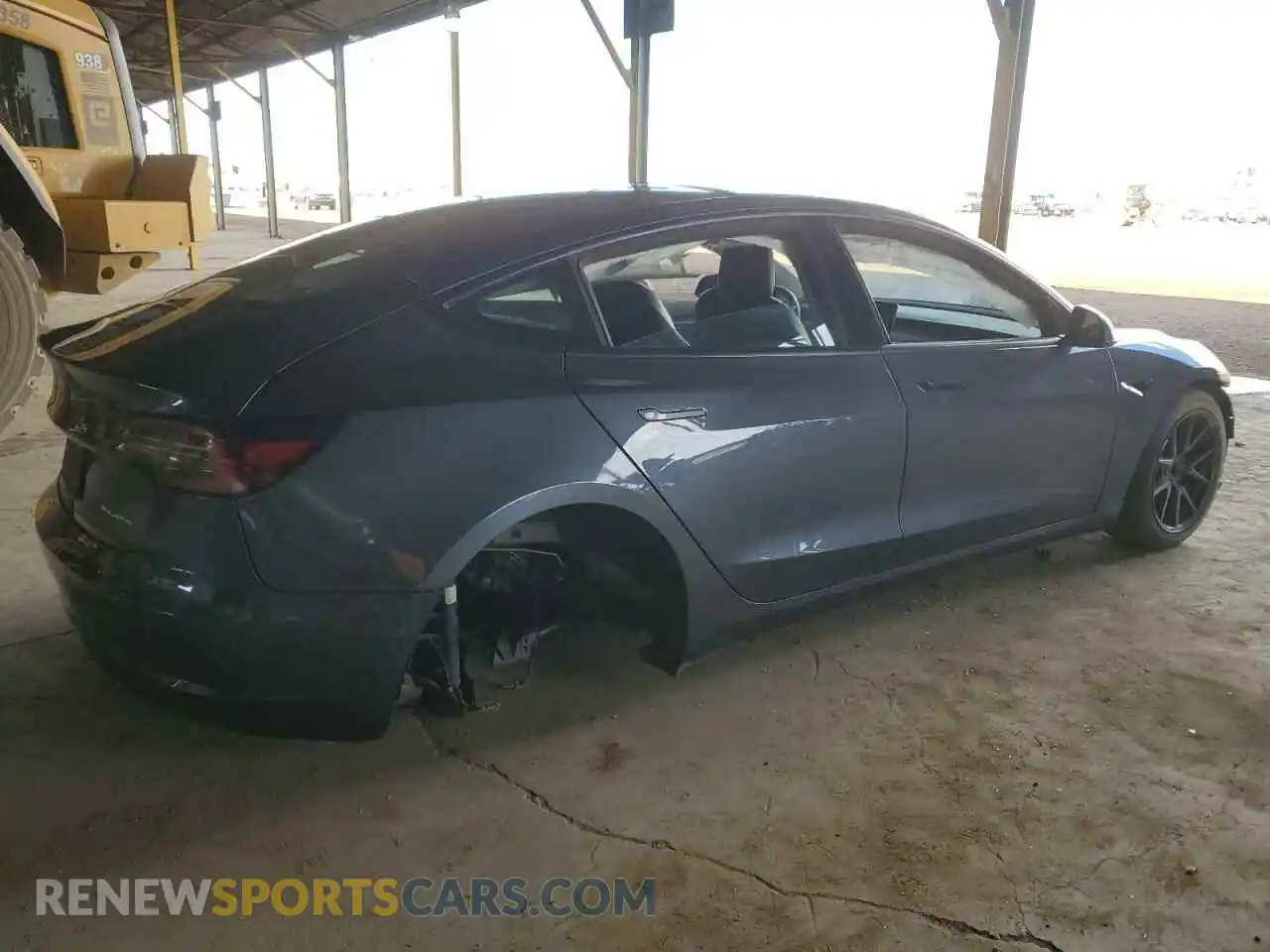 3 Photograph of a damaged car 5YJ3E1EB9NF190338 TESLA MODEL 3 2022