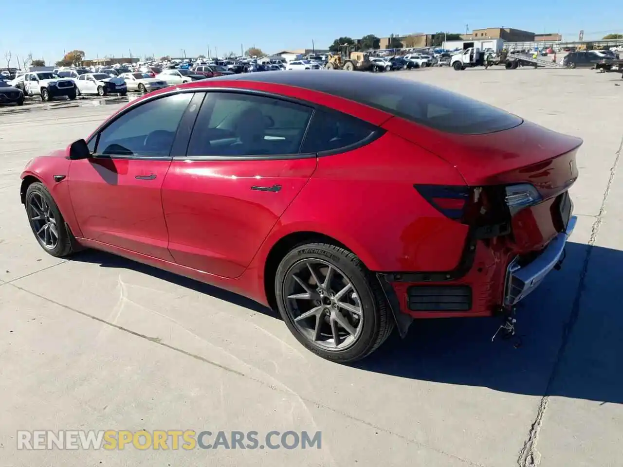 2 Photograph of a damaged car 5YJ3E1EB9NF196401 TESLA MODEL 3 2022