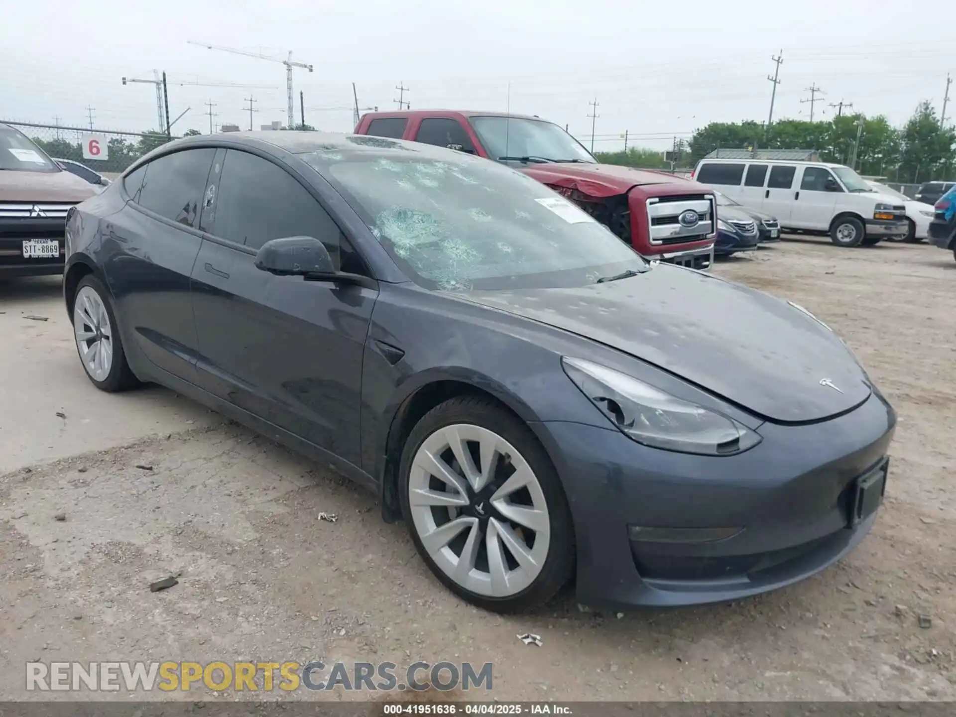 1 Photograph of a damaged car 5YJ3E1EB9NF208420 TESLA MODEL 3 2022