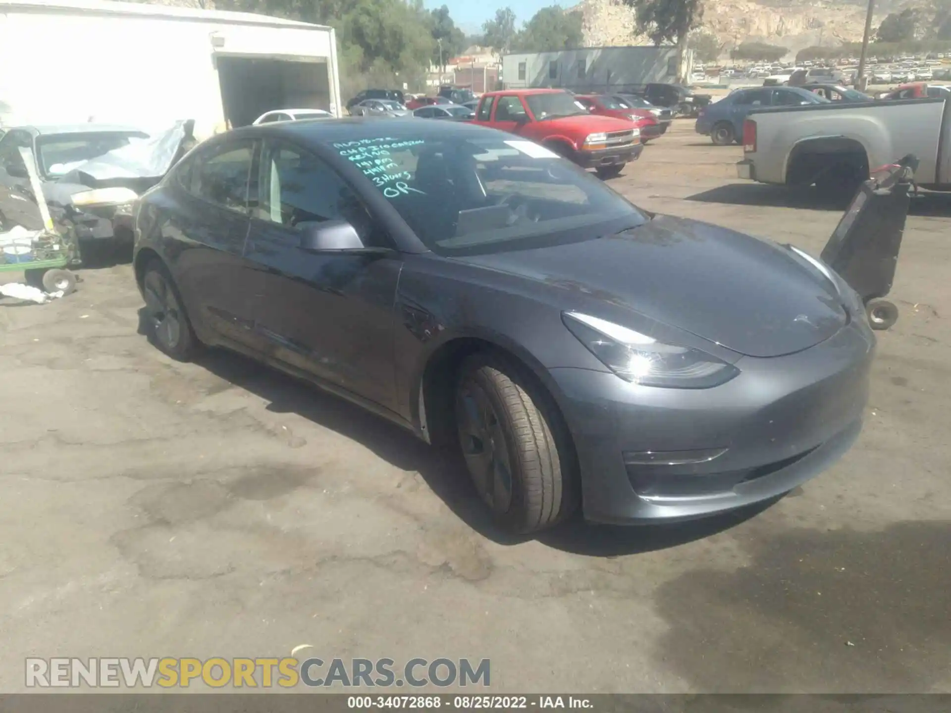 1 Photograph of a damaged car 5YJ3E1EB9NF222009 TESLA MODEL 3 2022