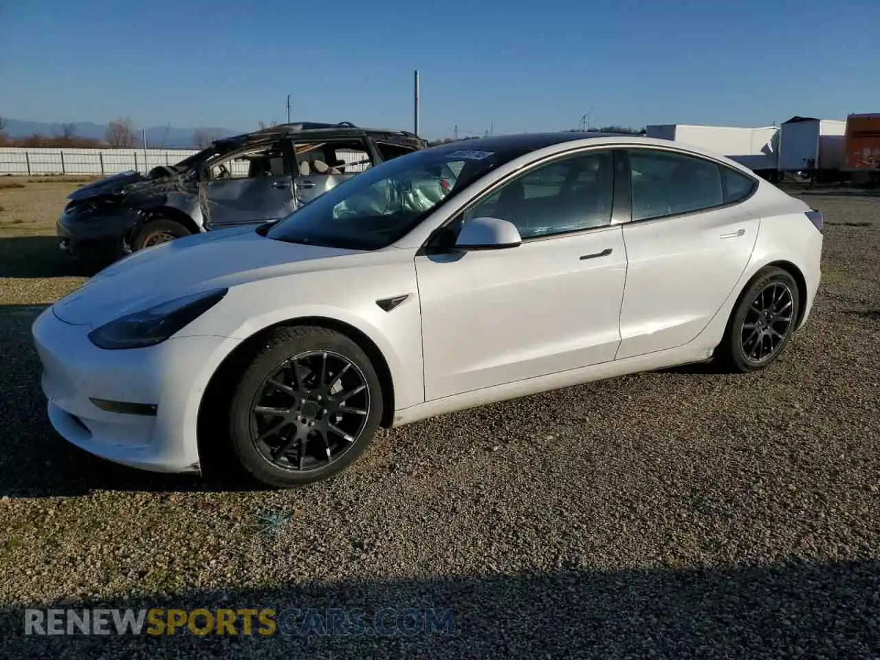 1 fotografías del automóvil dañado 5YJ3E1EB9NF222043 TESLA MODEL 3 2022