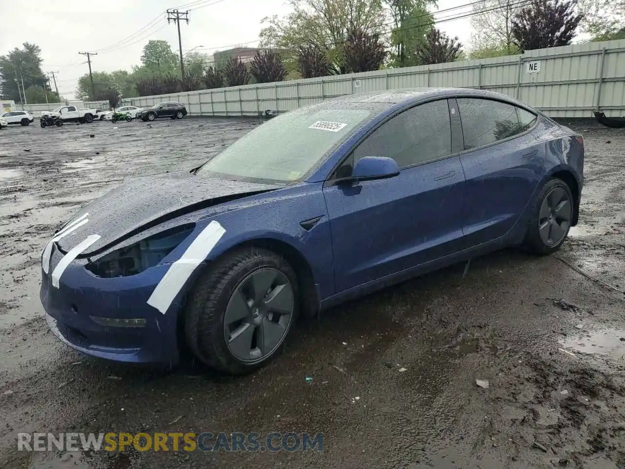 1 Photograph of a damaged car 5YJ3E1EB9NF232474 TESLA MODEL 3 2022