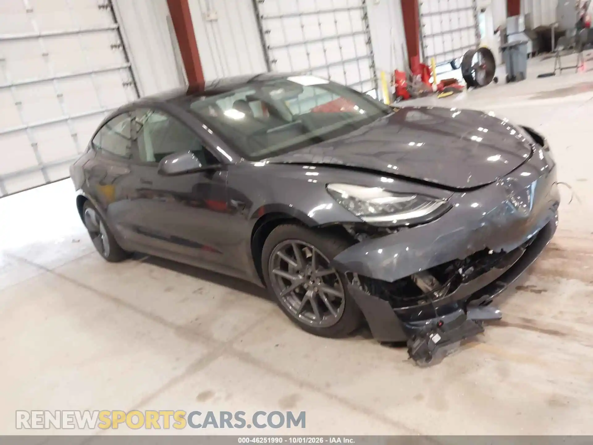 1 Photograph of a damaged car 5YJ3E1EB9NF244513 TESLA MODEL 3 2022
