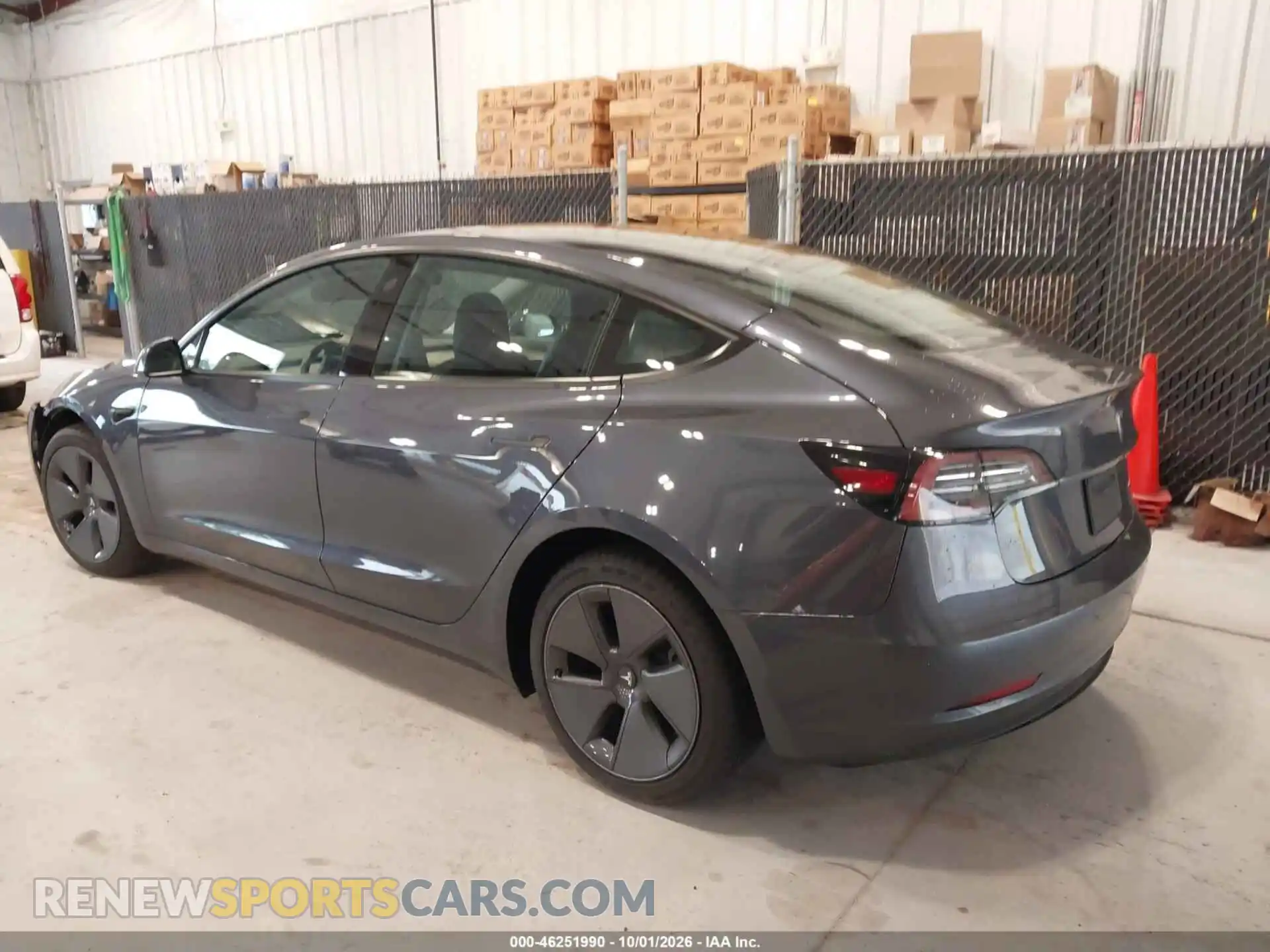 3 Photograph of a damaged car 5YJ3E1EB9NF244513 TESLA MODEL 3 2022