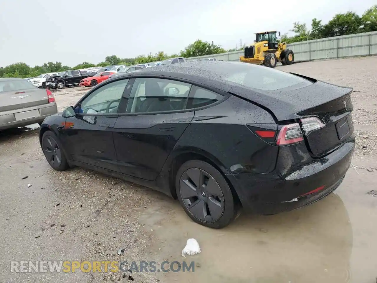 2 Photograph of a damaged car 5YJ3E1EB9NF244527 TESLA MODEL 3 2022