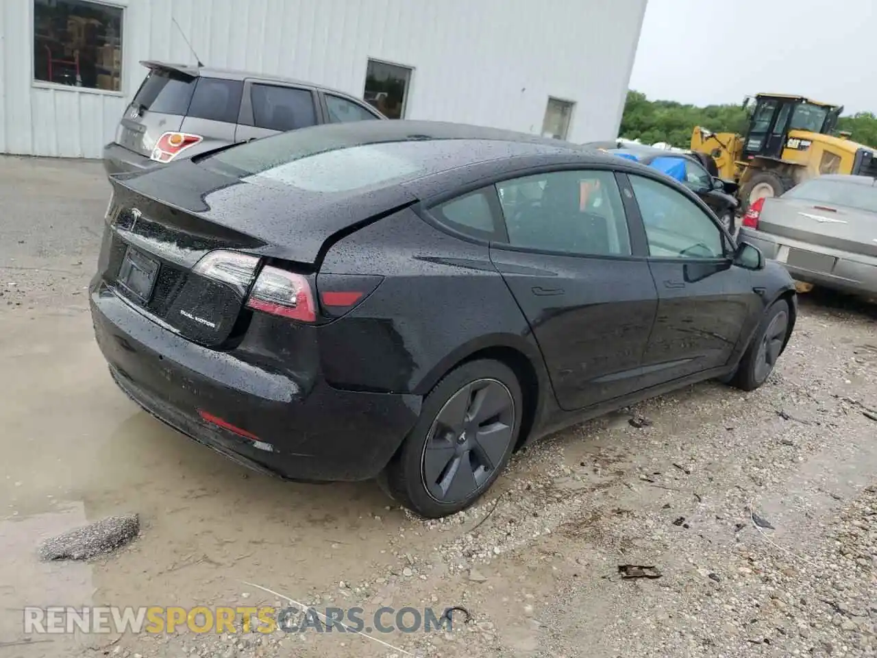 3 Photograph of a damaged car 5YJ3E1EB9NF244527 TESLA MODEL 3 2022