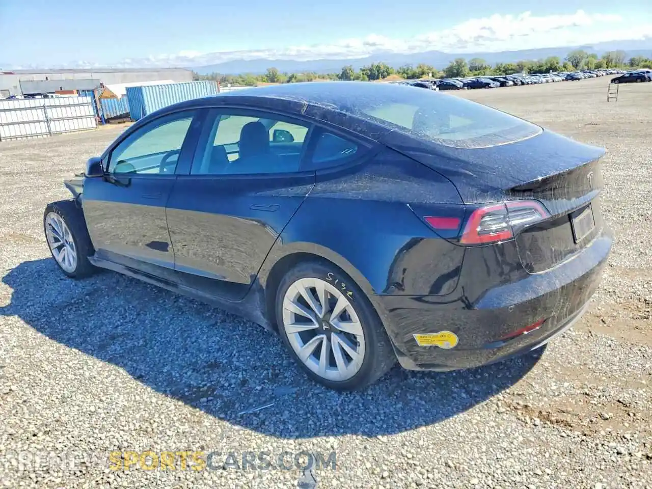 2 Photograph of a damaged car 5YJ3E1EB9NF254684 TESLA MODEL 3 2022