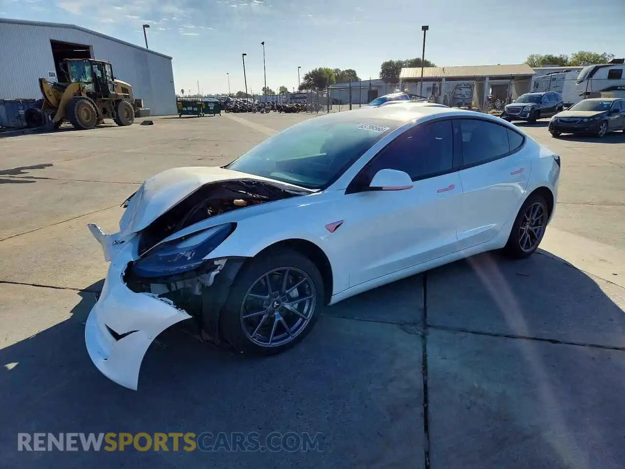 1 Photograph of a damaged car 5YJ3E1EB9NF257679 TESLA MODEL 3 2022