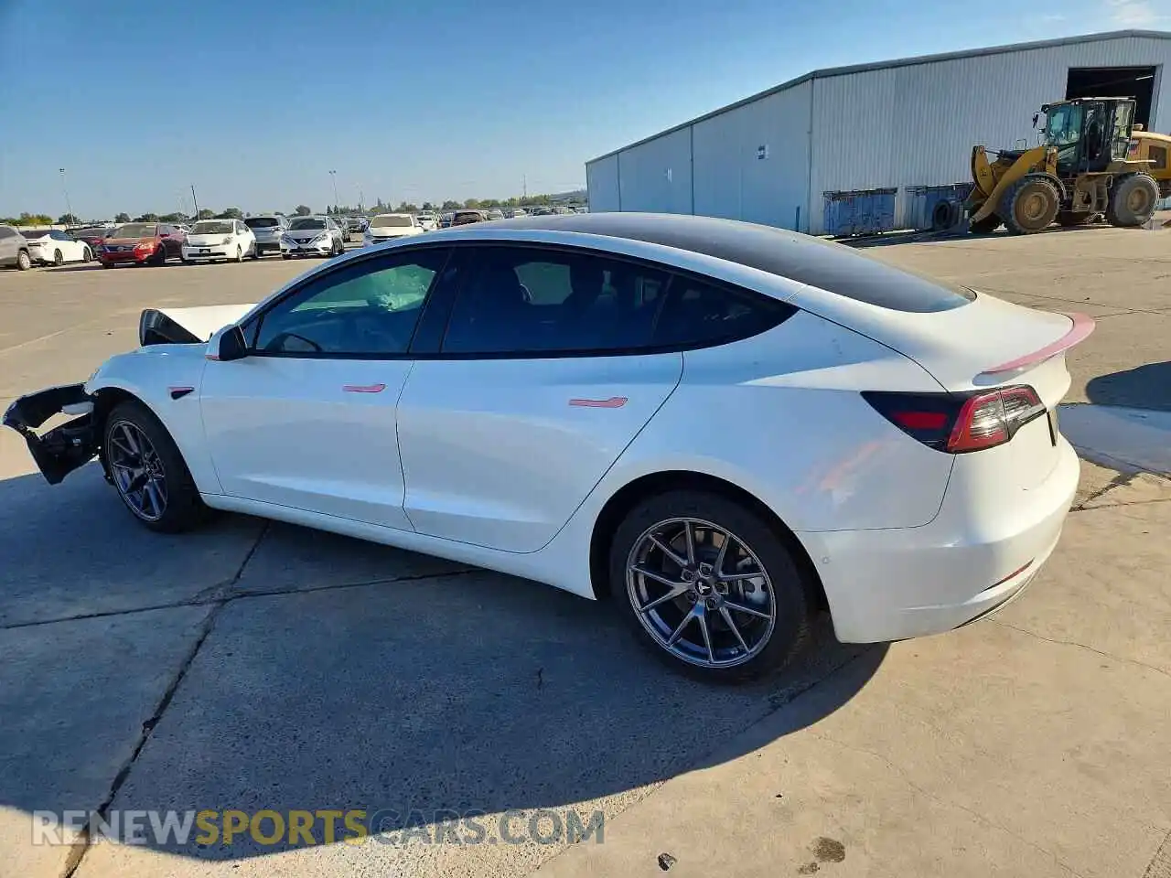 2 Photograph of a damaged car 5YJ3E1EB9NF257679 TESLA MODEL 3 2022