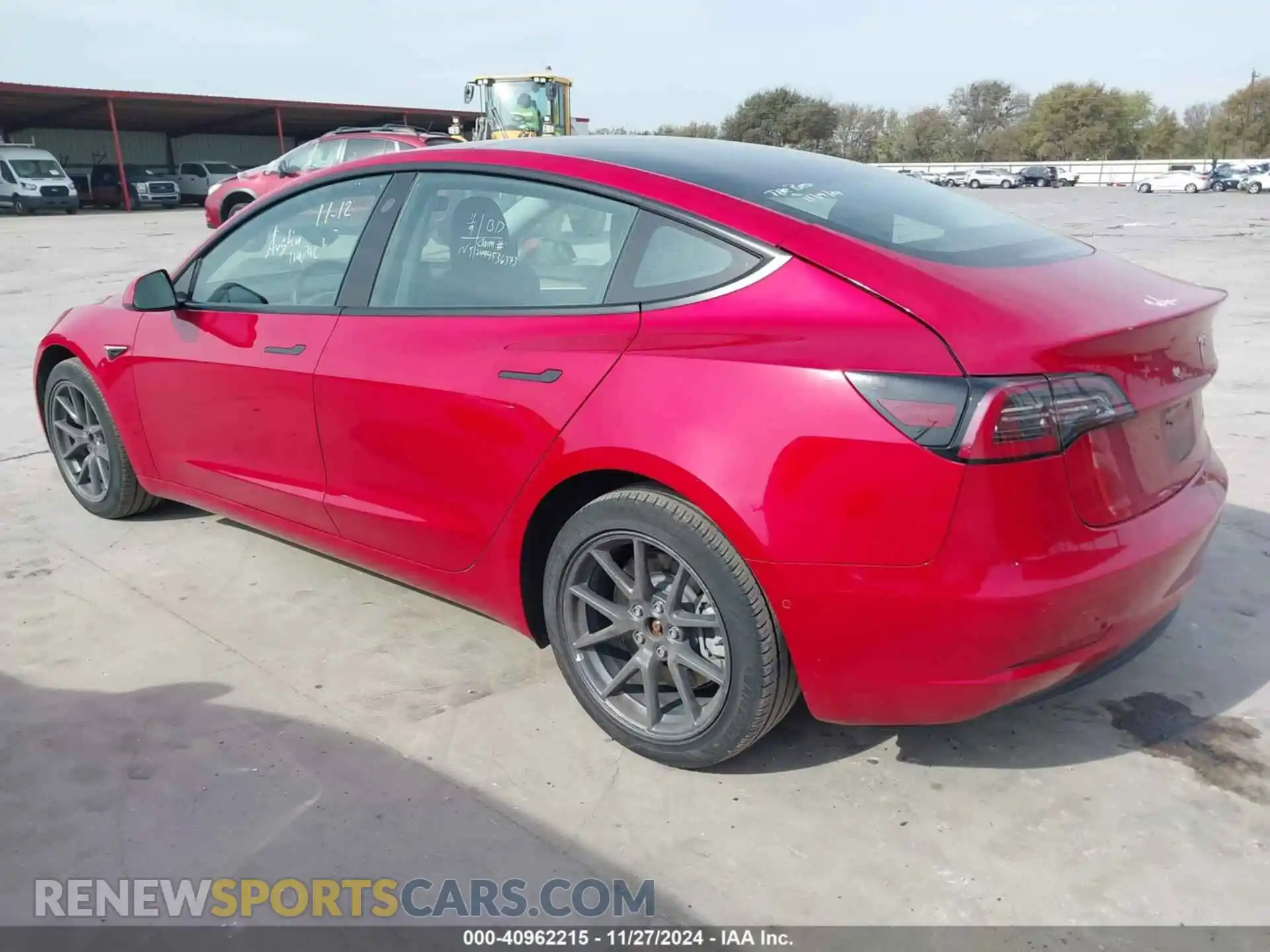 3 fotografías del automóvil dañado 5YJ3E1EB9NF260419 TESLA MODEL 3 2022