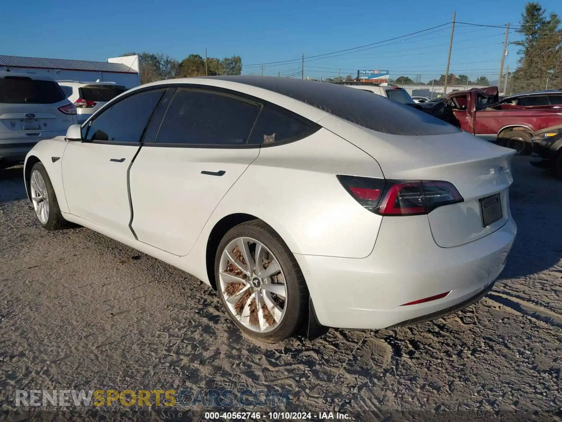 3 fotografías del automóvil dañado 5YJ3E1EB9NF263997 TESLA MODEL 3 2022