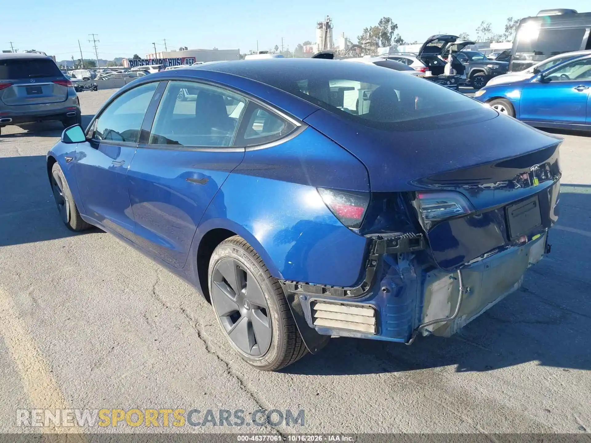3 Photograph of a damaged car 5YJ3E1EB9NF275857 TESLA MODEL 3 2022