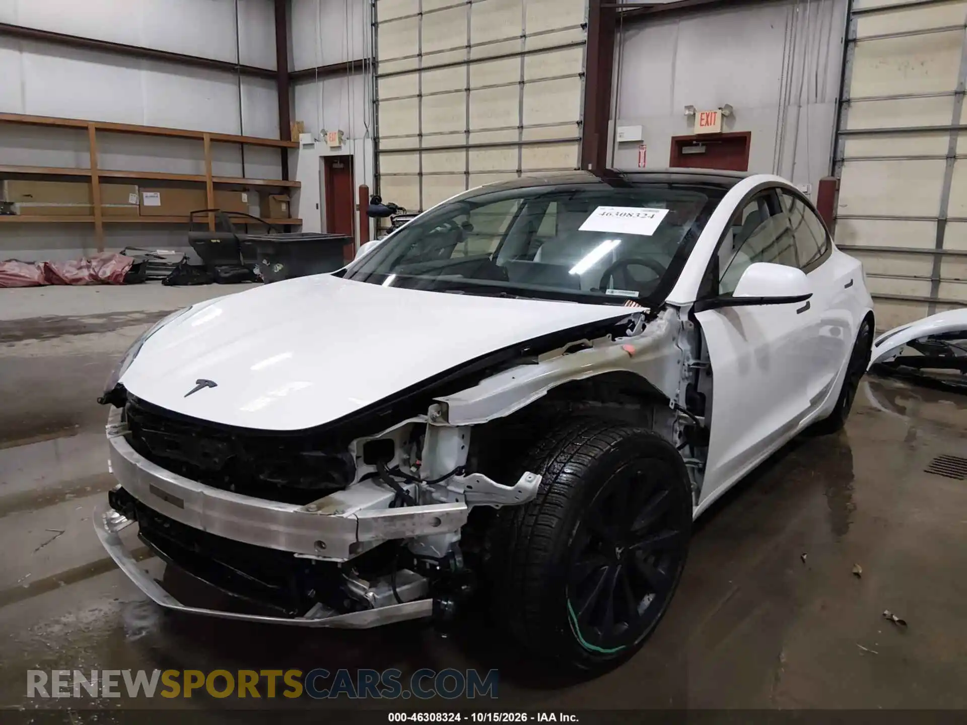 2 Photograph of a damaged car 5YJ3E1EB9NF277009 TESLA MODEL 3 2022