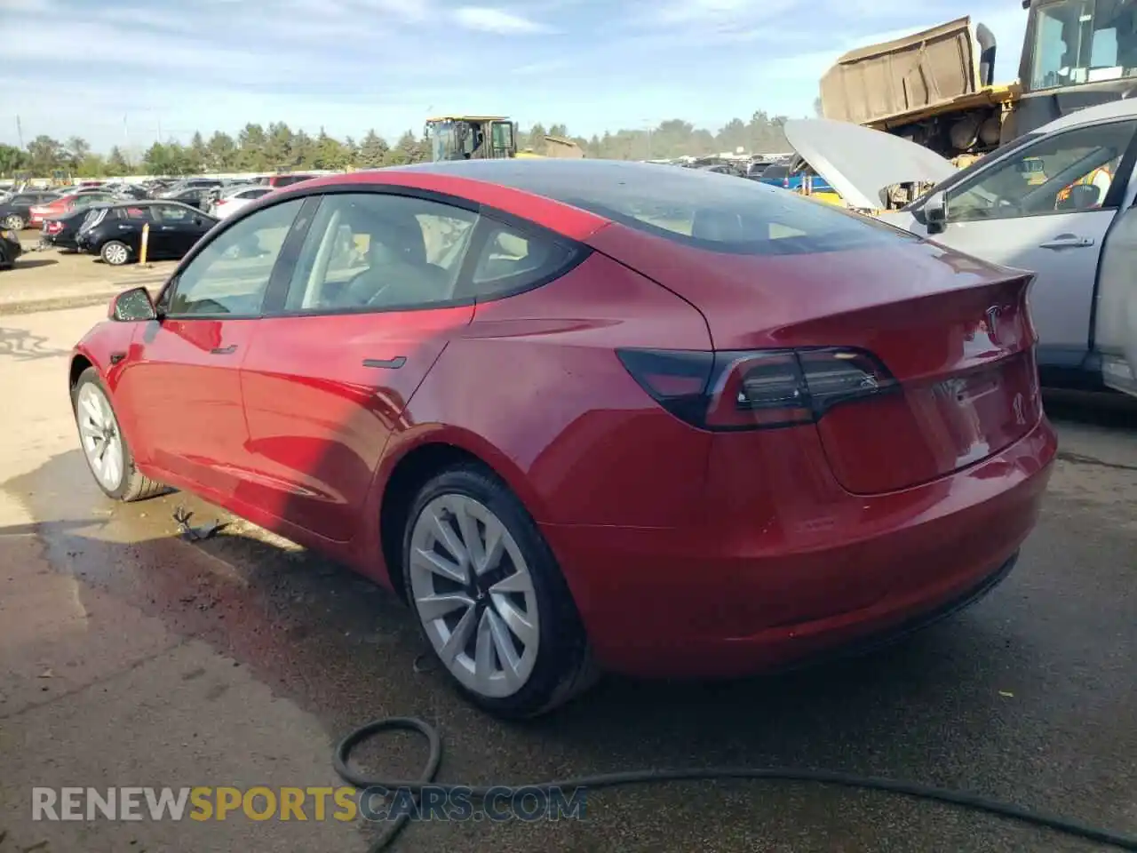 2 Photograph of a damaged car 5YJ3E1EB9NF289855 TESLA MODEL 3 2022