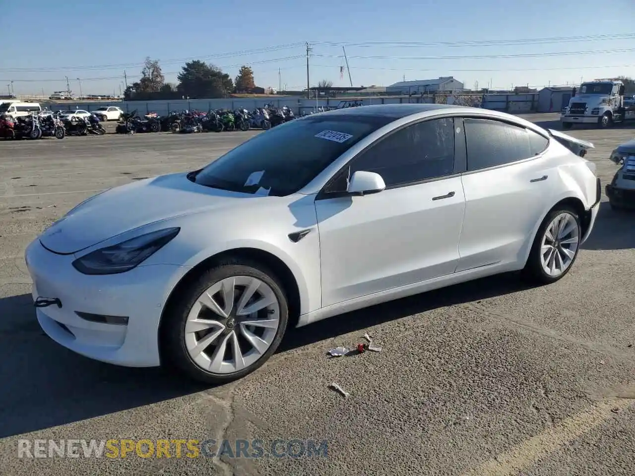 1 Photograph of a damaged car 5YJ3E1EB9NF298183 TESLA MODEL 3 2022