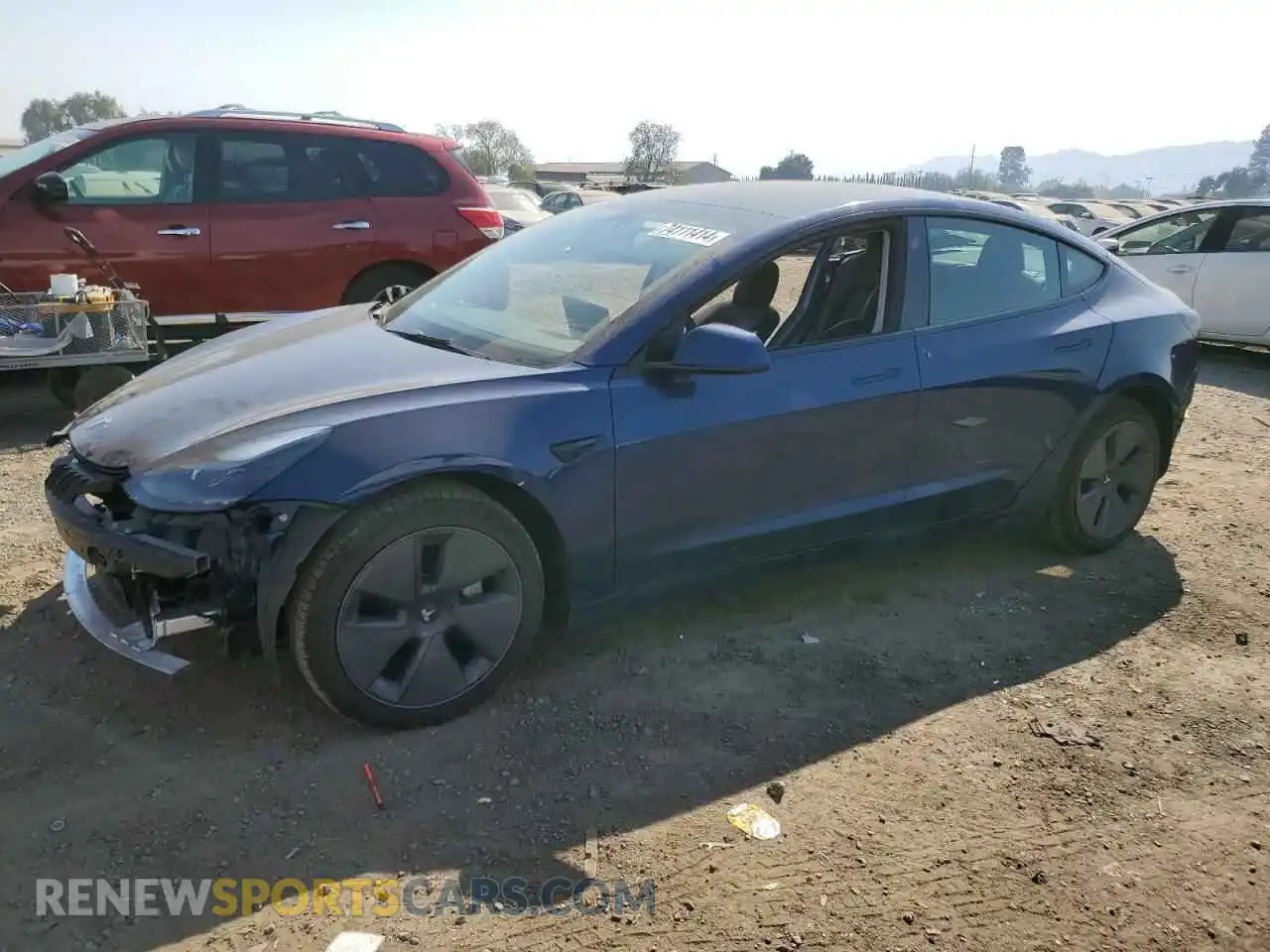1 Photograph of a damaged car 5YJ3E1EB9NF298507 TESLA MODEL 3 2022