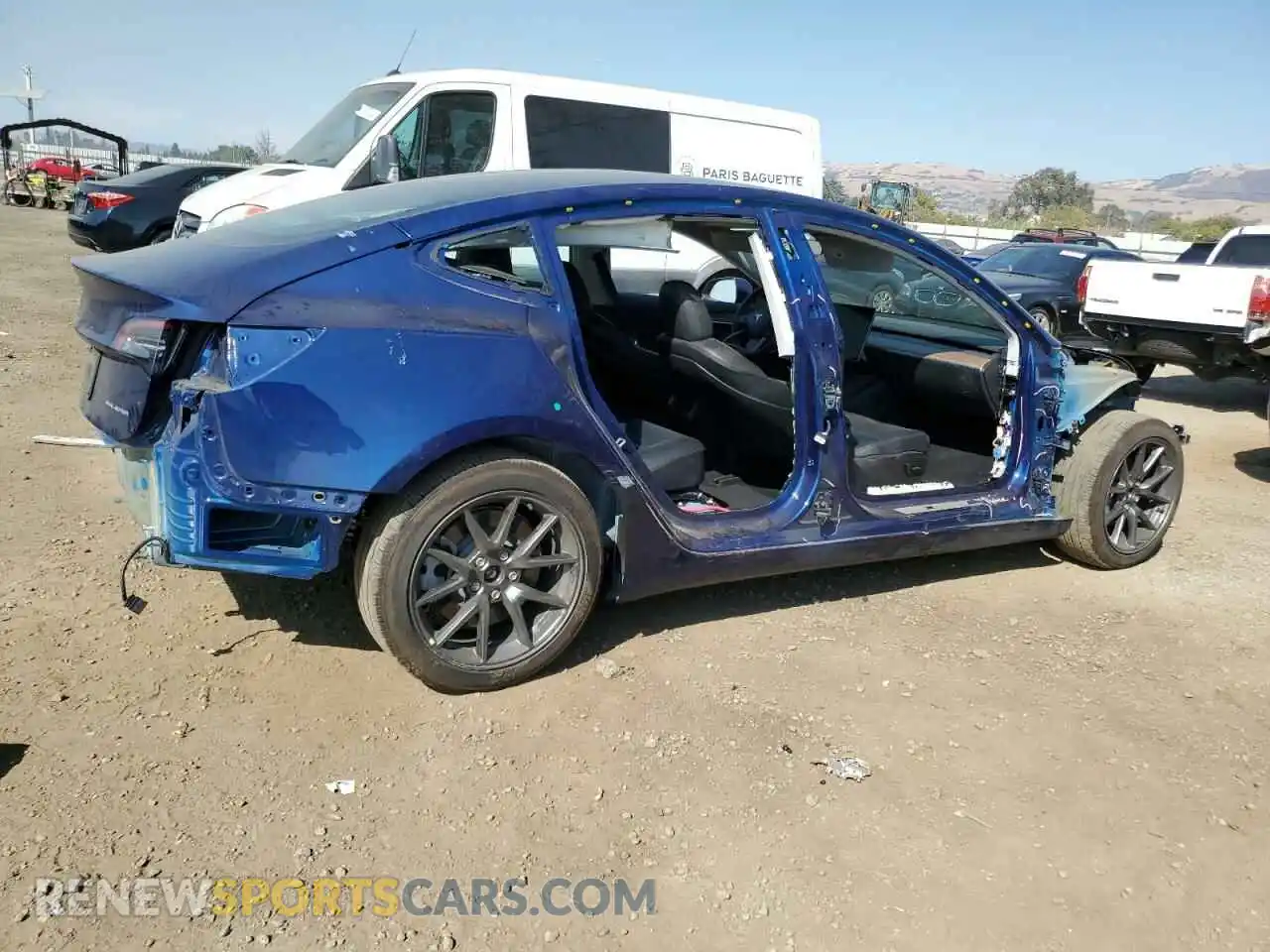 3 Photograph of a damaged car 5YJ3E1EB9NF298507 TESLA MODEL 3 2022