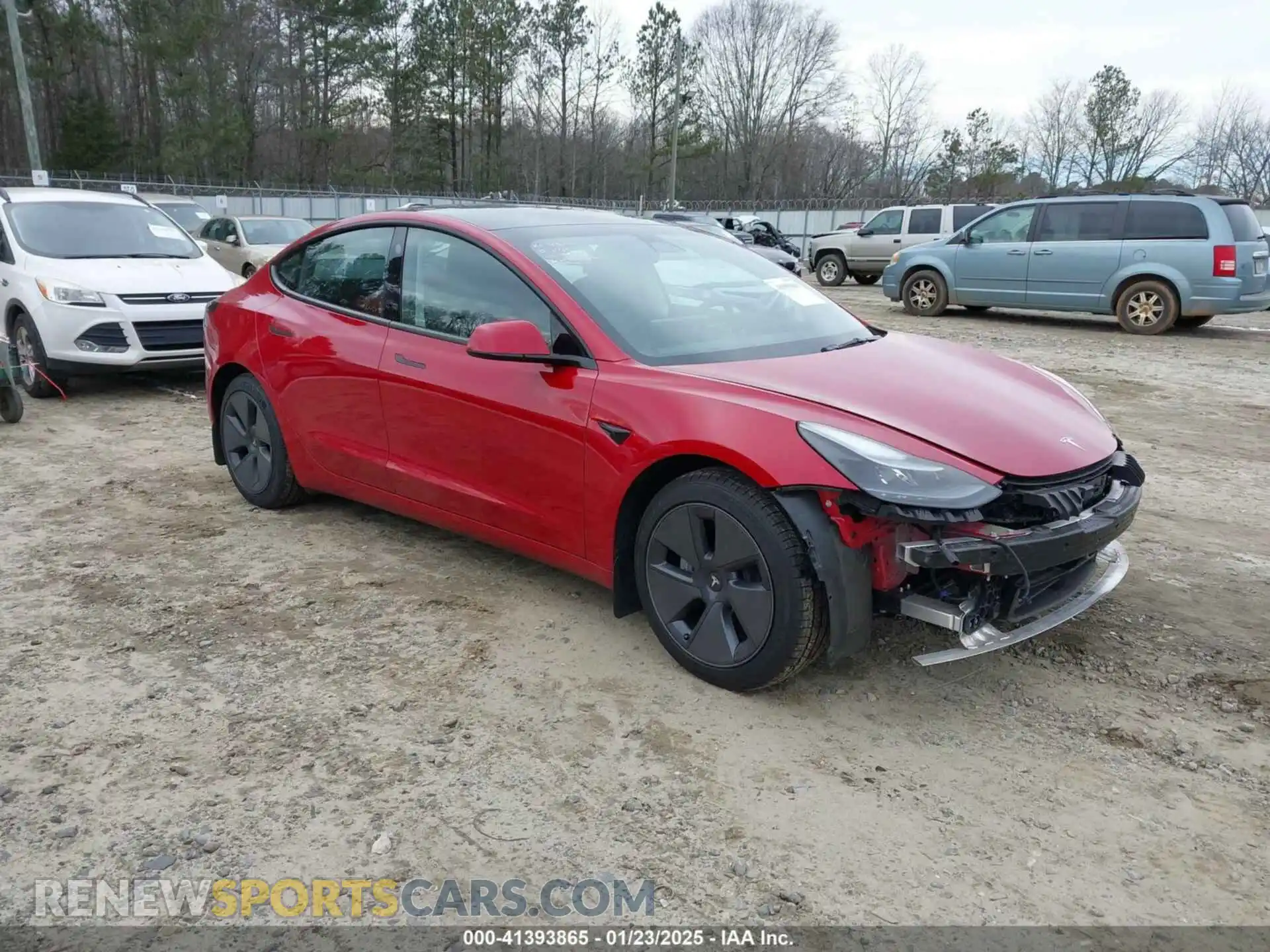 1 Photograph of a damaged car 5YJ3E1EB9NF321932 TESLA MODEL 3 2022