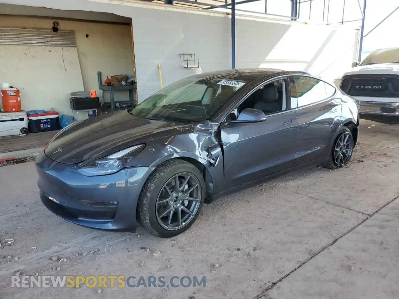 1 Photograph of a damaged car 5YJ3E1EB9NF341128 TESLA MODEL 3 2022