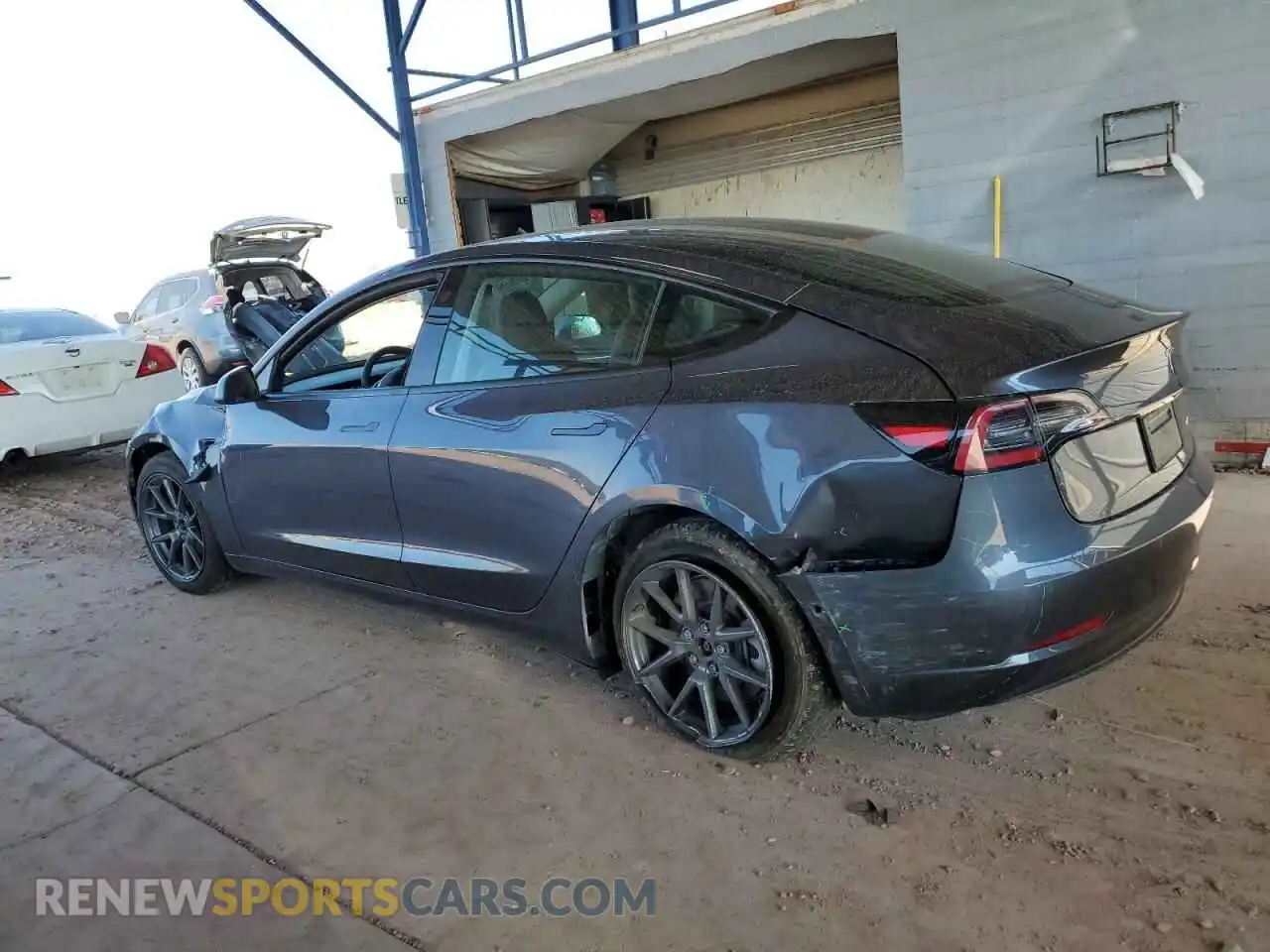 2 Photograph of a damaged car 5YJ3E1EB9NF341128 TESLA MODEL 3 2022