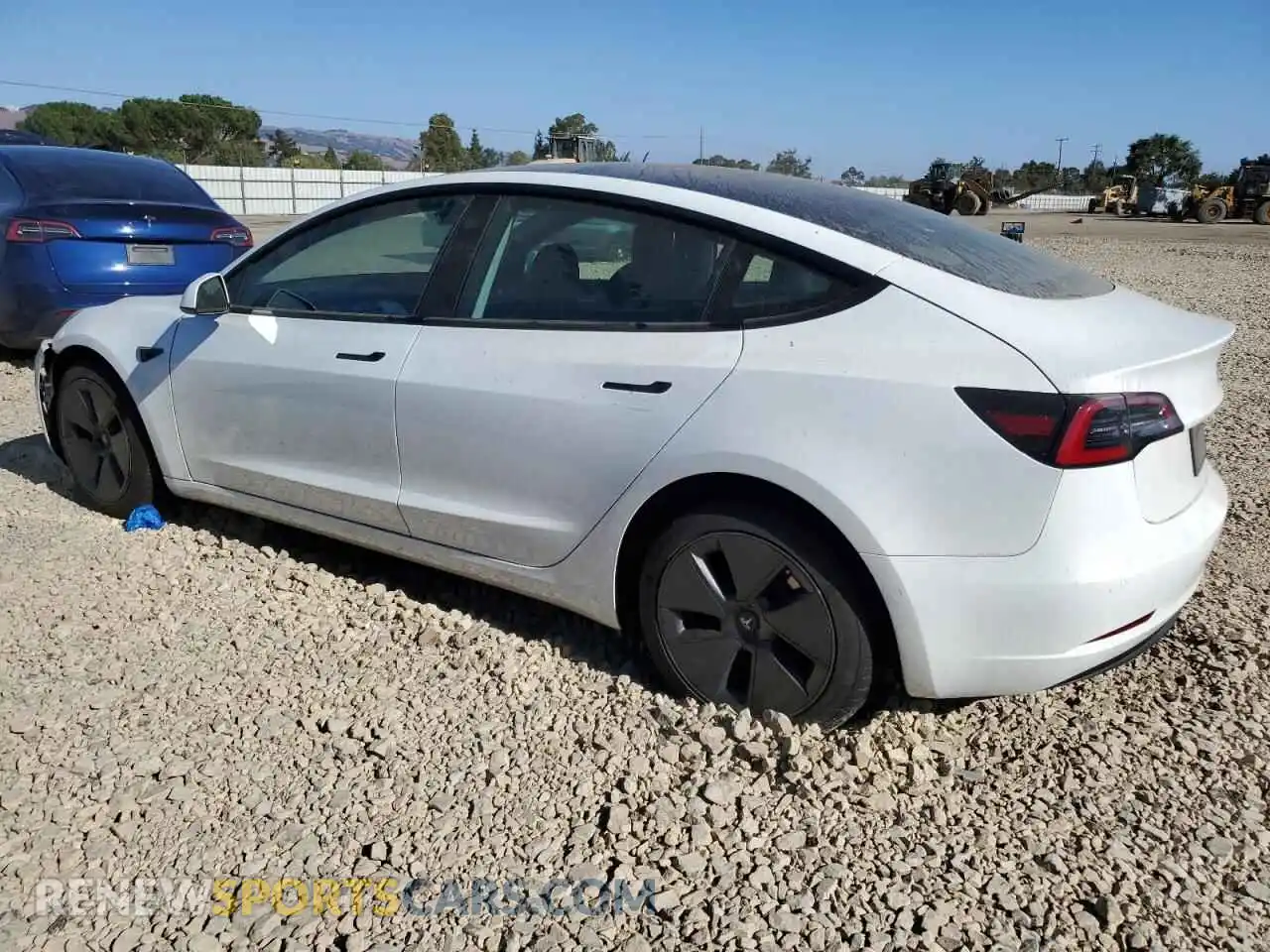2 Photograph of a damaged car 5YJ3E1EB9NF359600 TESLA MODEL 3 2022