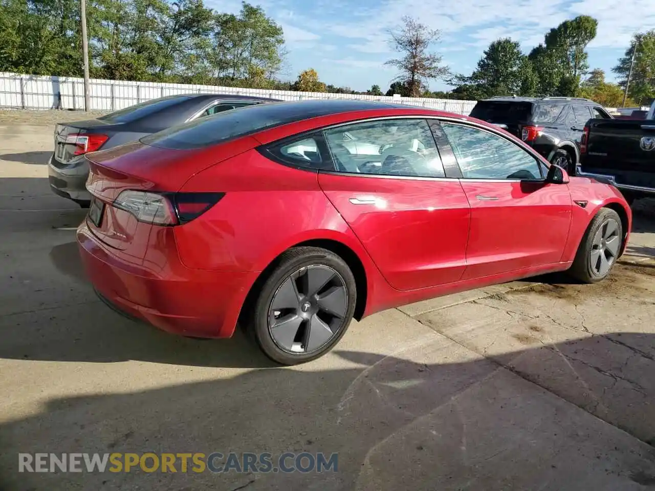 3 Photograph of a damaged car 5YJ3E1EB9NF365591 TESLA MODEL 3 2022