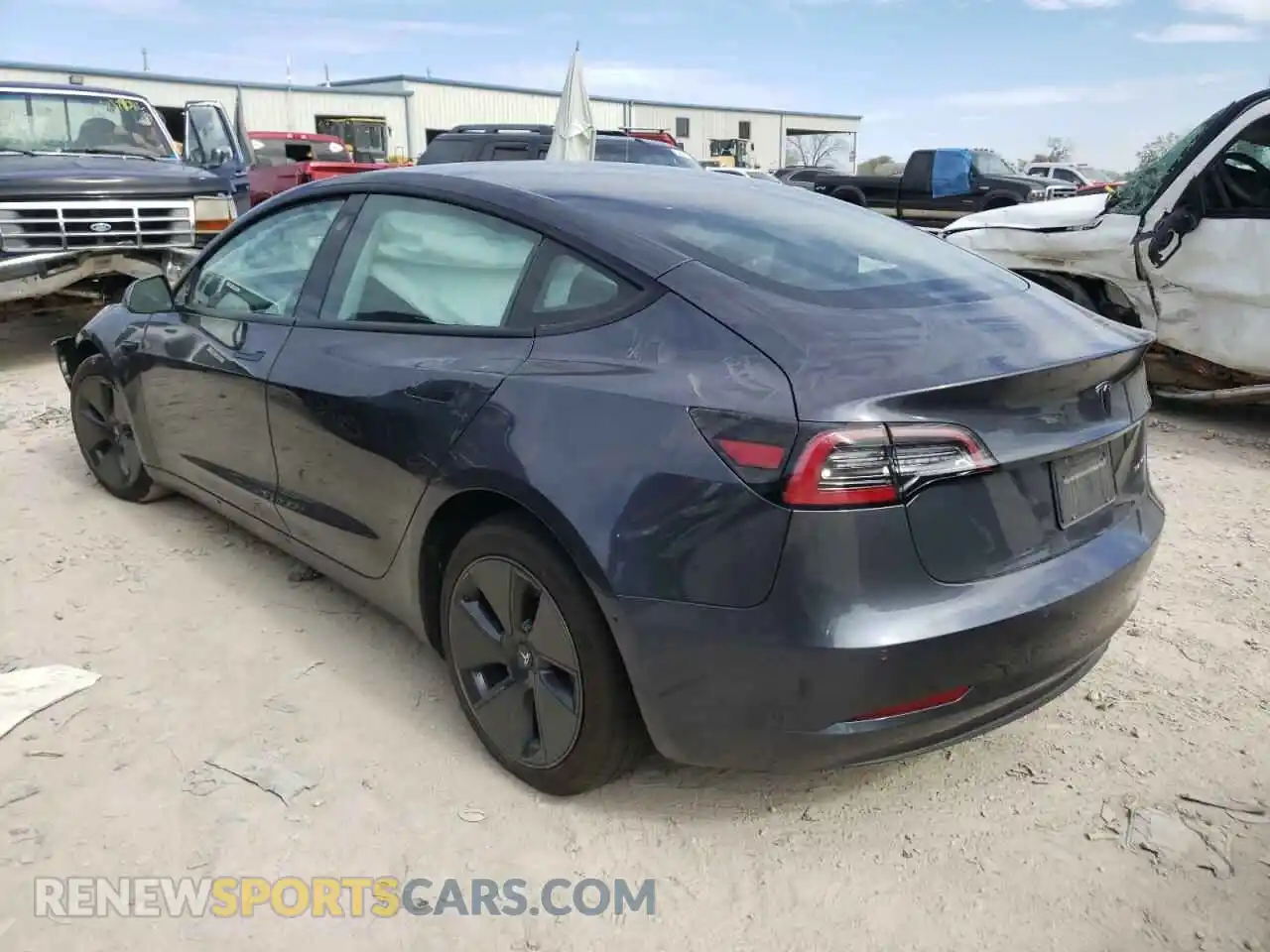 3 Photograph of a damaged car 5YJ3E1EBXNF108133 TESLA MODEL 3 2022