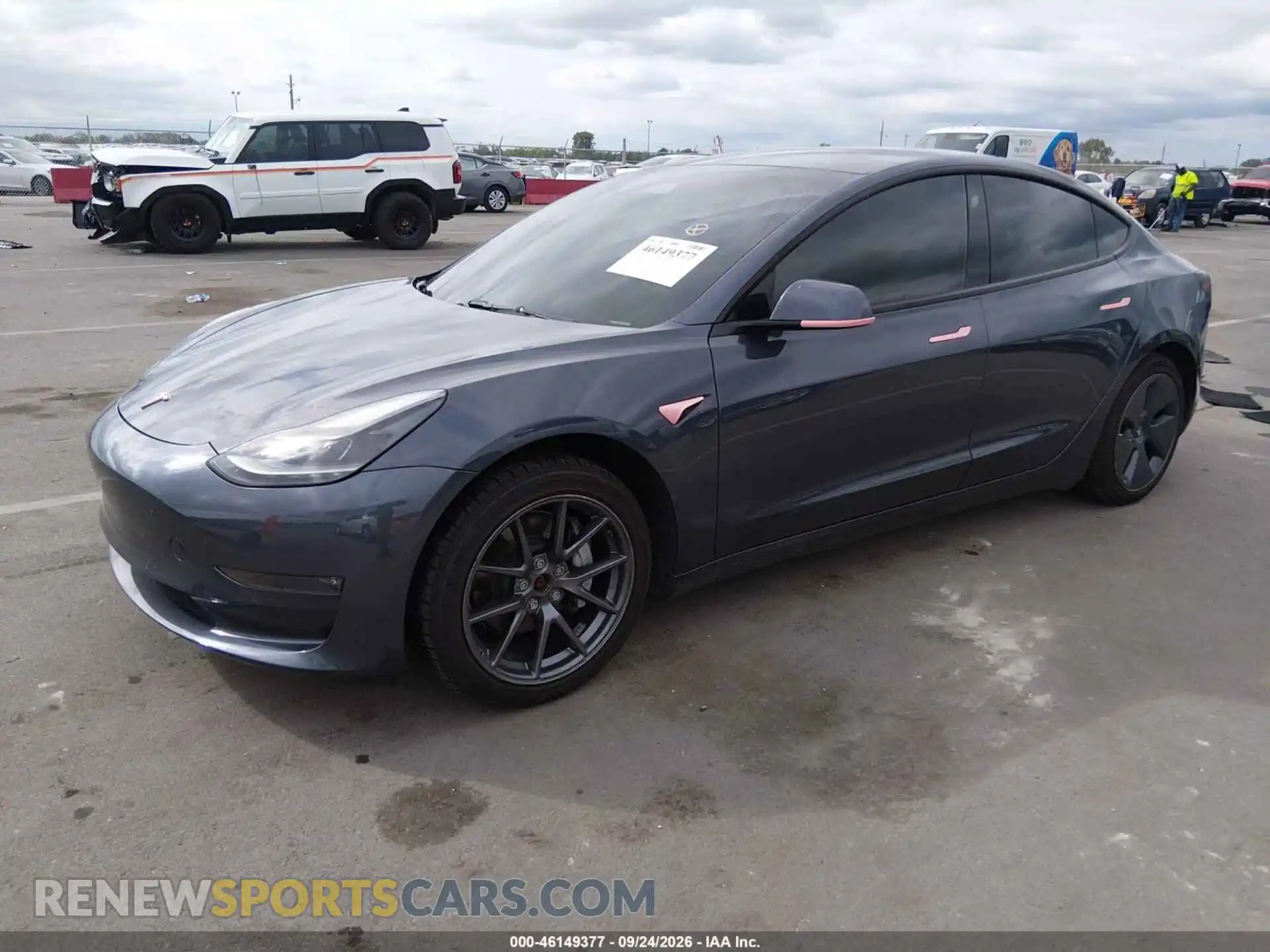 2 Photograph of a damaged car 5YJ3E1EBXNF117267 TESLA MODEL 3 2022