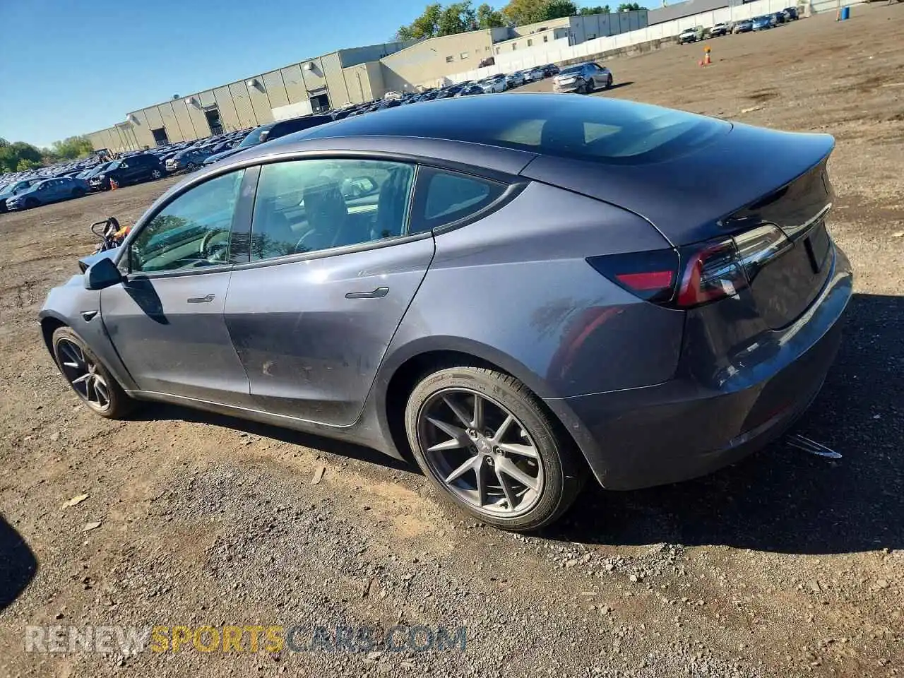 2 Photograph of a damaged car 5YJ3E1EBXNF124283 TESLA MODEL 3 2022
