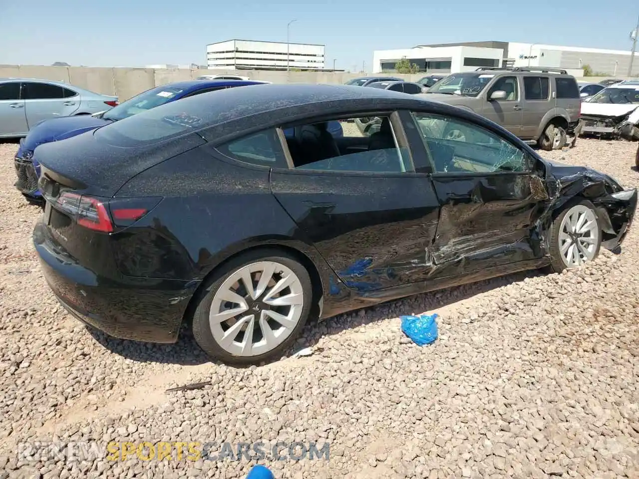 3 Photograph of a damaged car 5YJ3E1EBXNF127250 TESLA MODEL 3 2022