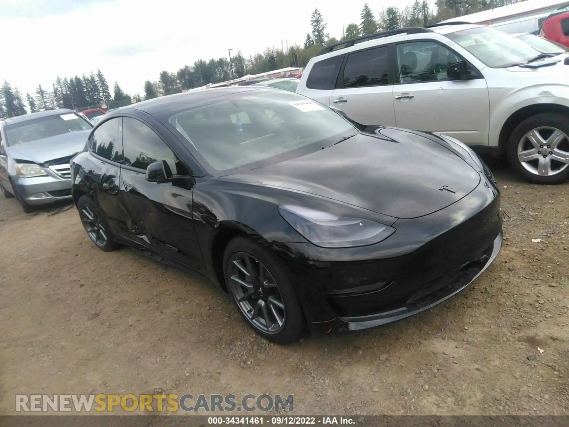 1 Photograph of a damaged car 5YJ3E1EBXNF151998 TESLA MODEL 3 2022