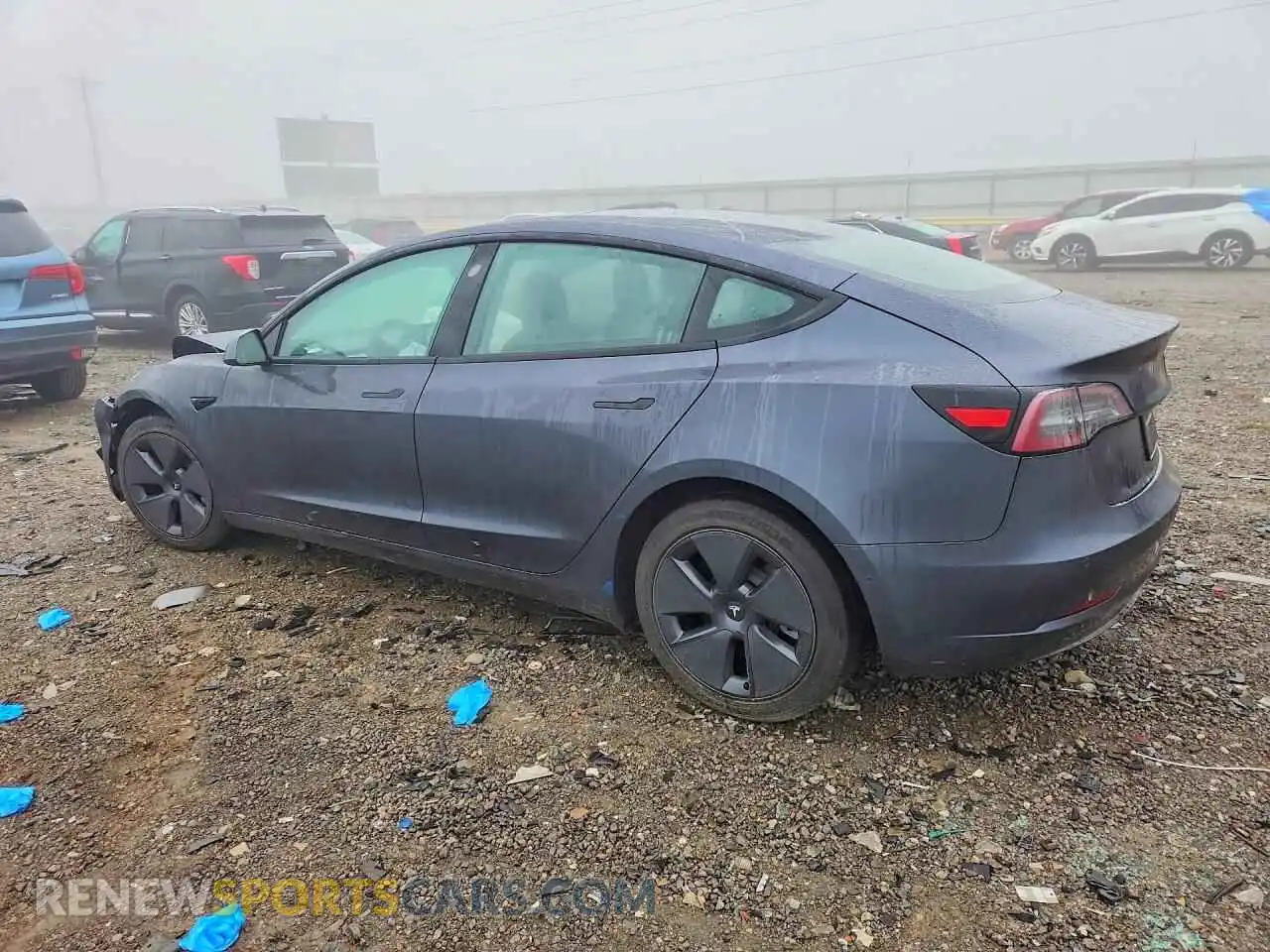 2 fotografías del automóvil dañado 5YJ3E1EBXNF152598 TESLA MODEL 3 2022