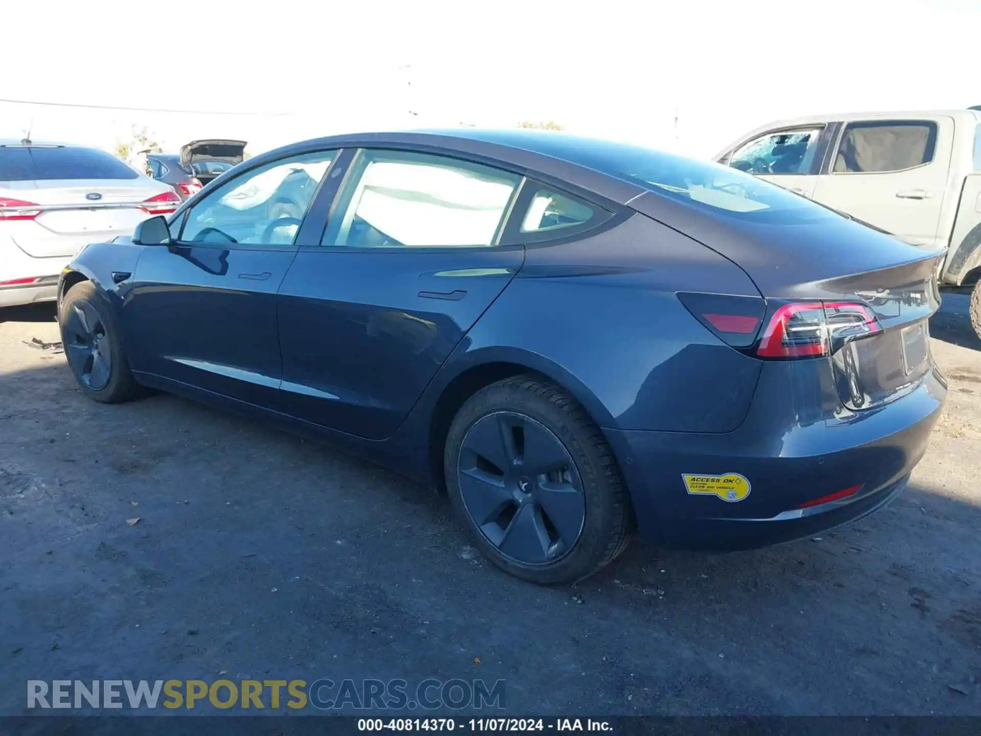 3 Photograph of a damaged car 5YJ3E1EBXNF170518 TESLA MODEL 3 2022