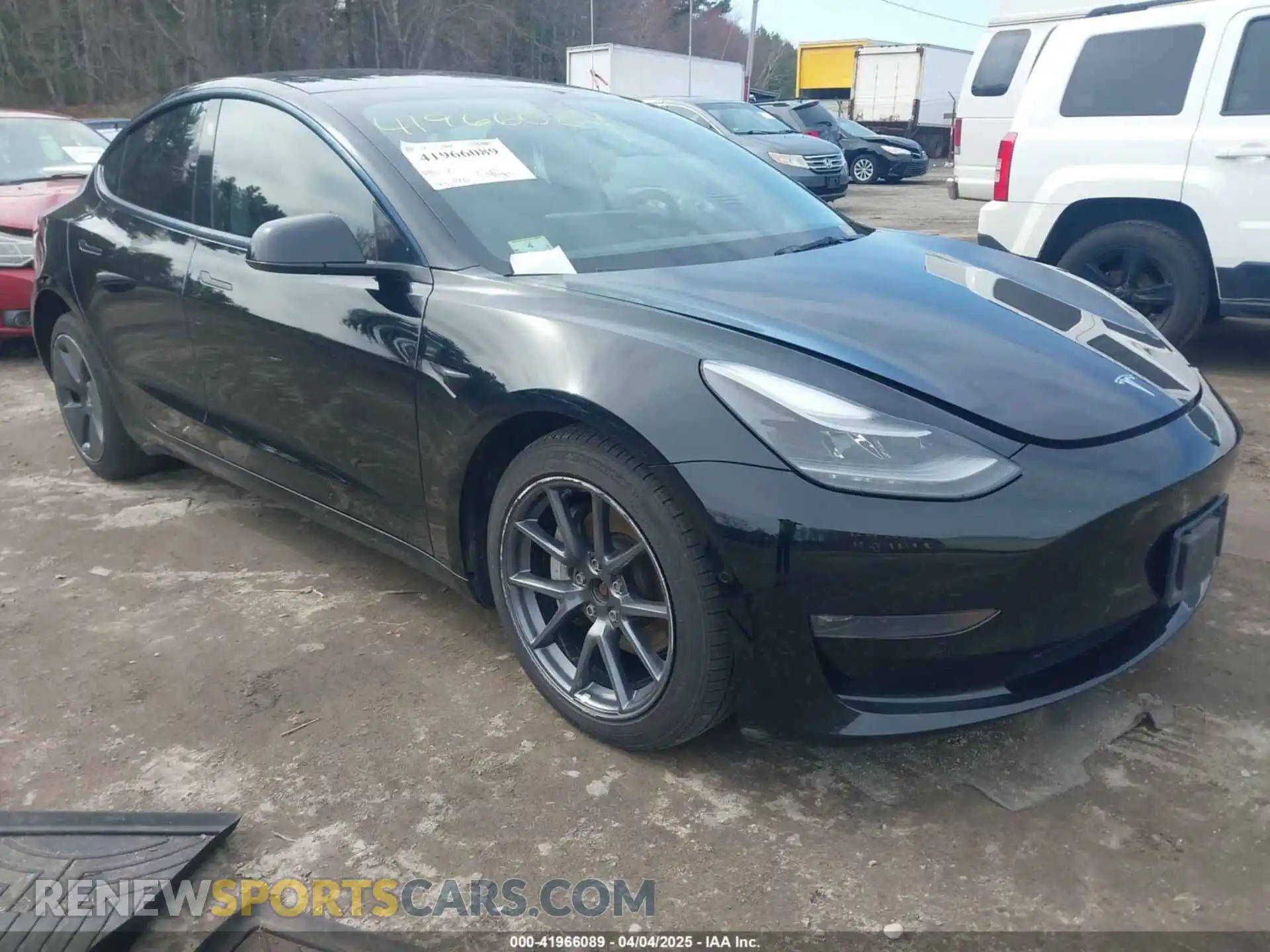 1 Photograph of a damaged car 5YJ3E1EBXNF177128 TESLA MODEL 3 2022