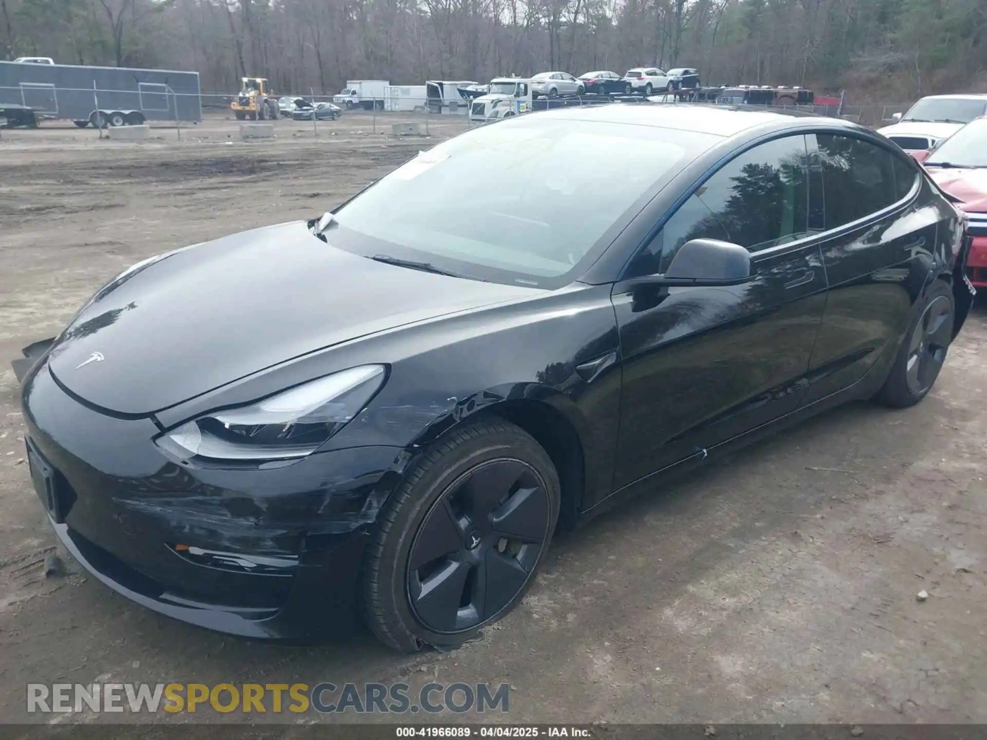 2 Photograph of a damaged car 5YJ3E1EBXNF177128 TESLA MODEL 3 2022
