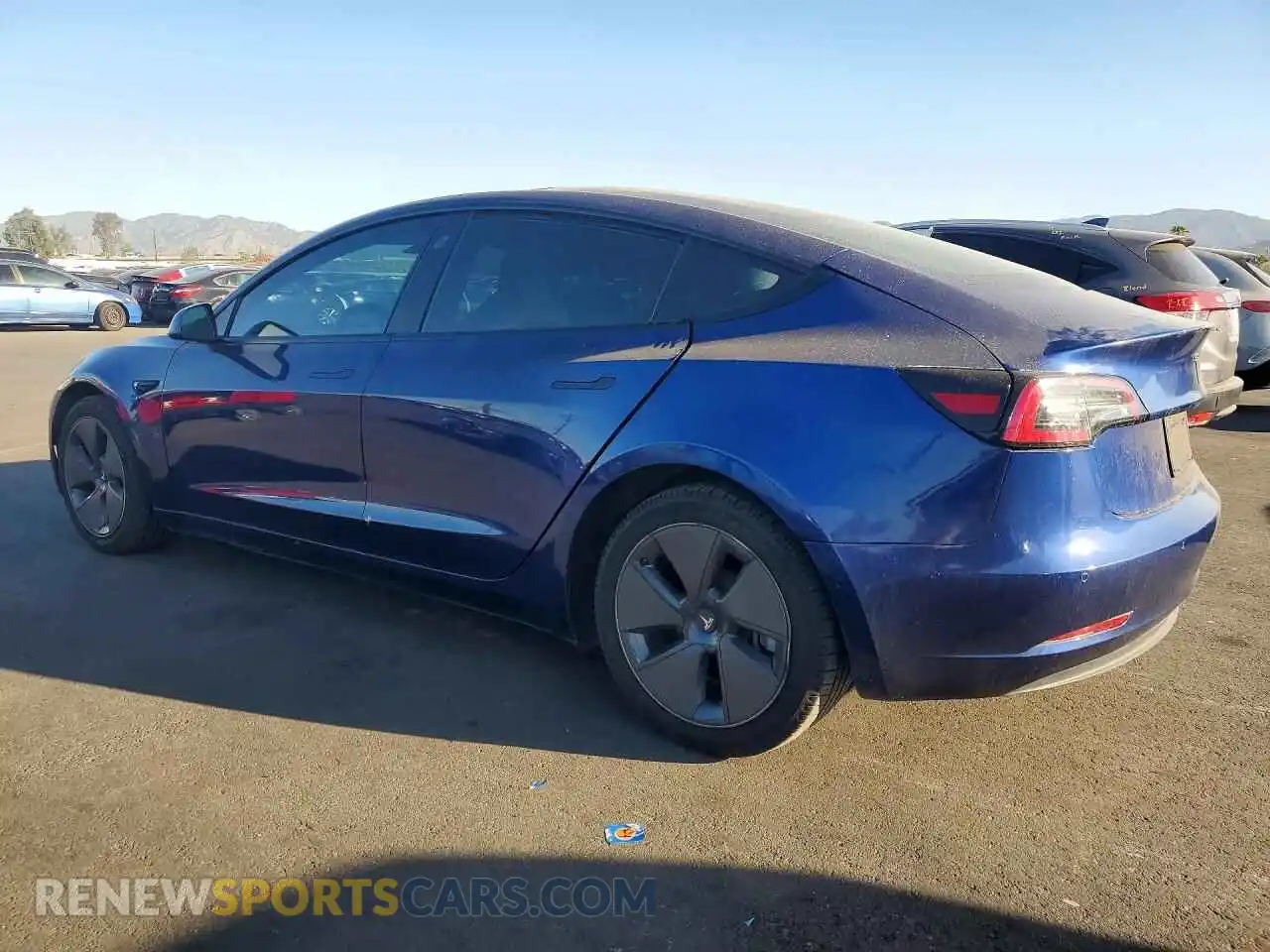 2 Photograph of a damaged car 5YJ3E1EBXNF182068 TESLA MODEL 3 2022