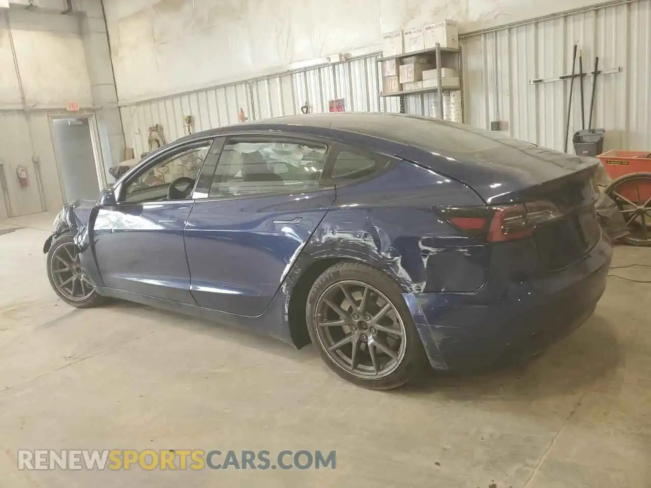2 Photograph of a damaged car 5YJ3E1EBXNF189084 TESLA MODEL 3 2022
