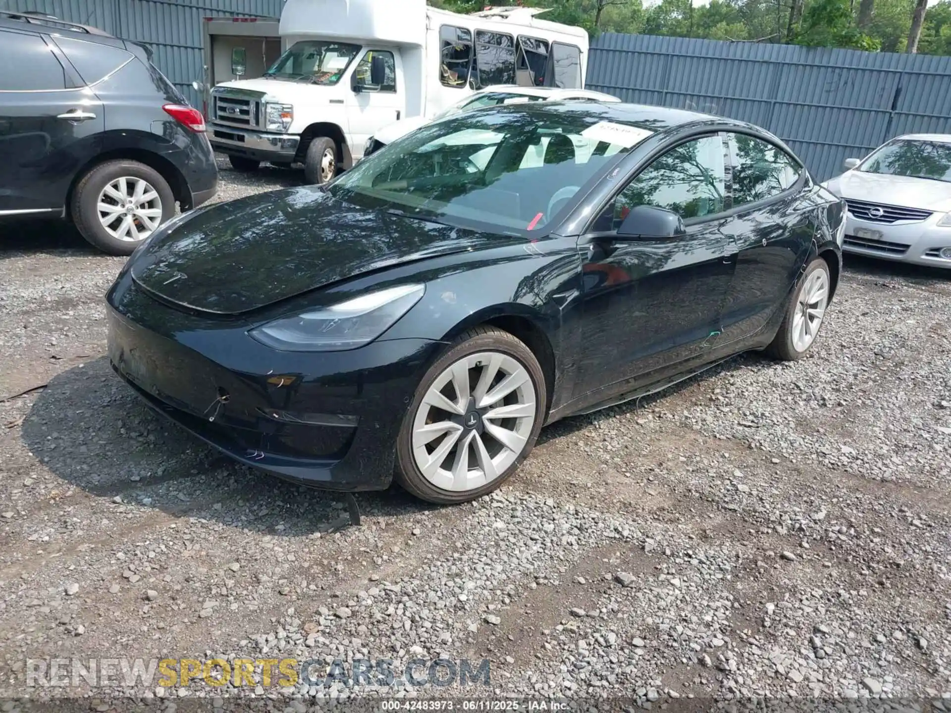2 Photograph of a damaged car 5YJ3E1EBXNF200343 TESLA MODEL 3 2022