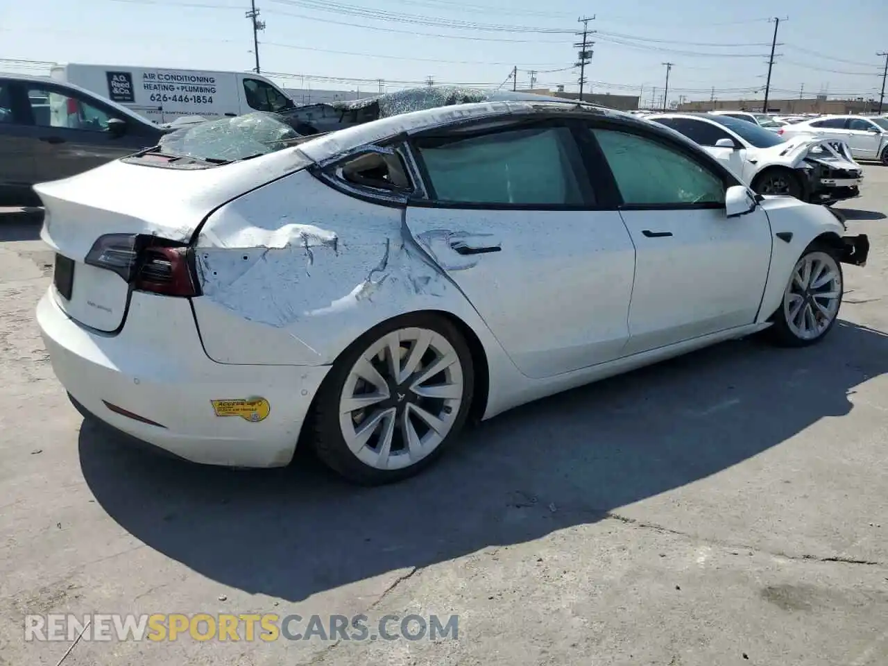 3 Photograph of a damaged car 5YJ3E1EBXNF211018 TESLA MODEL 3 2022