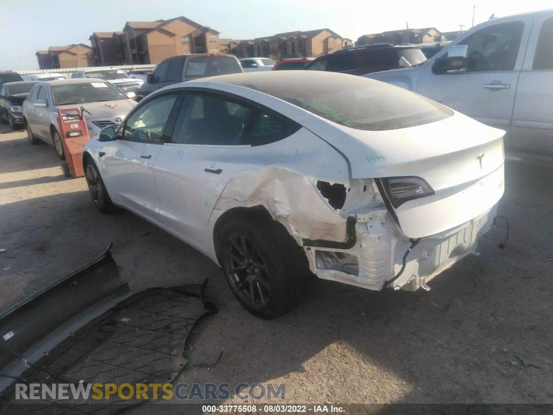3 Photograph of a damaged car 5YJ3E1EBXNF247050 TESLA MODEL 3 2022
