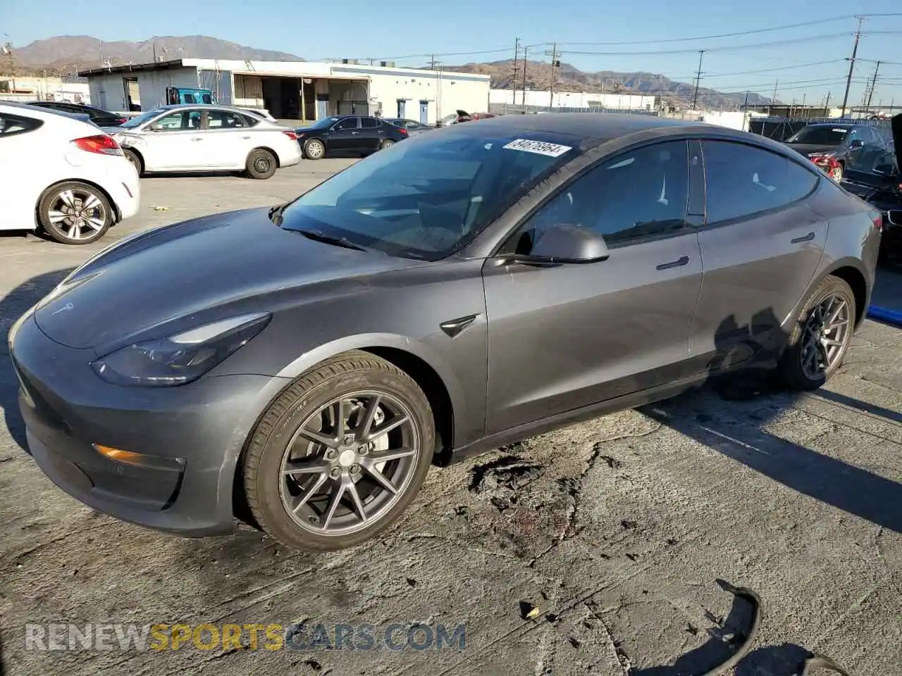 1 Photograph of a damaged car 5YJ3E1EBXNF253107 TESLA MODEL 3 2022