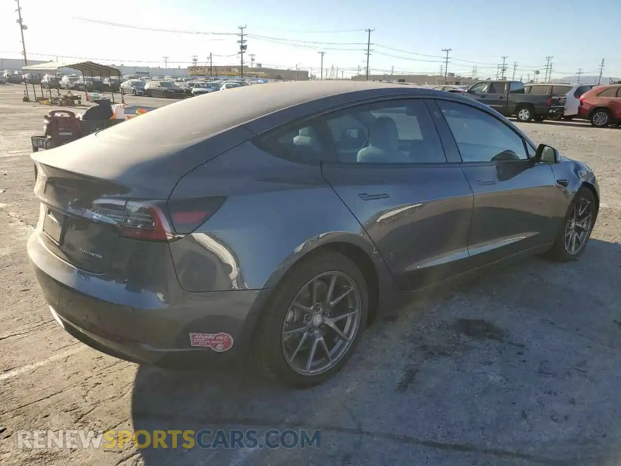 3 Photograph of a damaged car 5YJ3E1EBXNF253107 TESLA MODEL 3 2022
