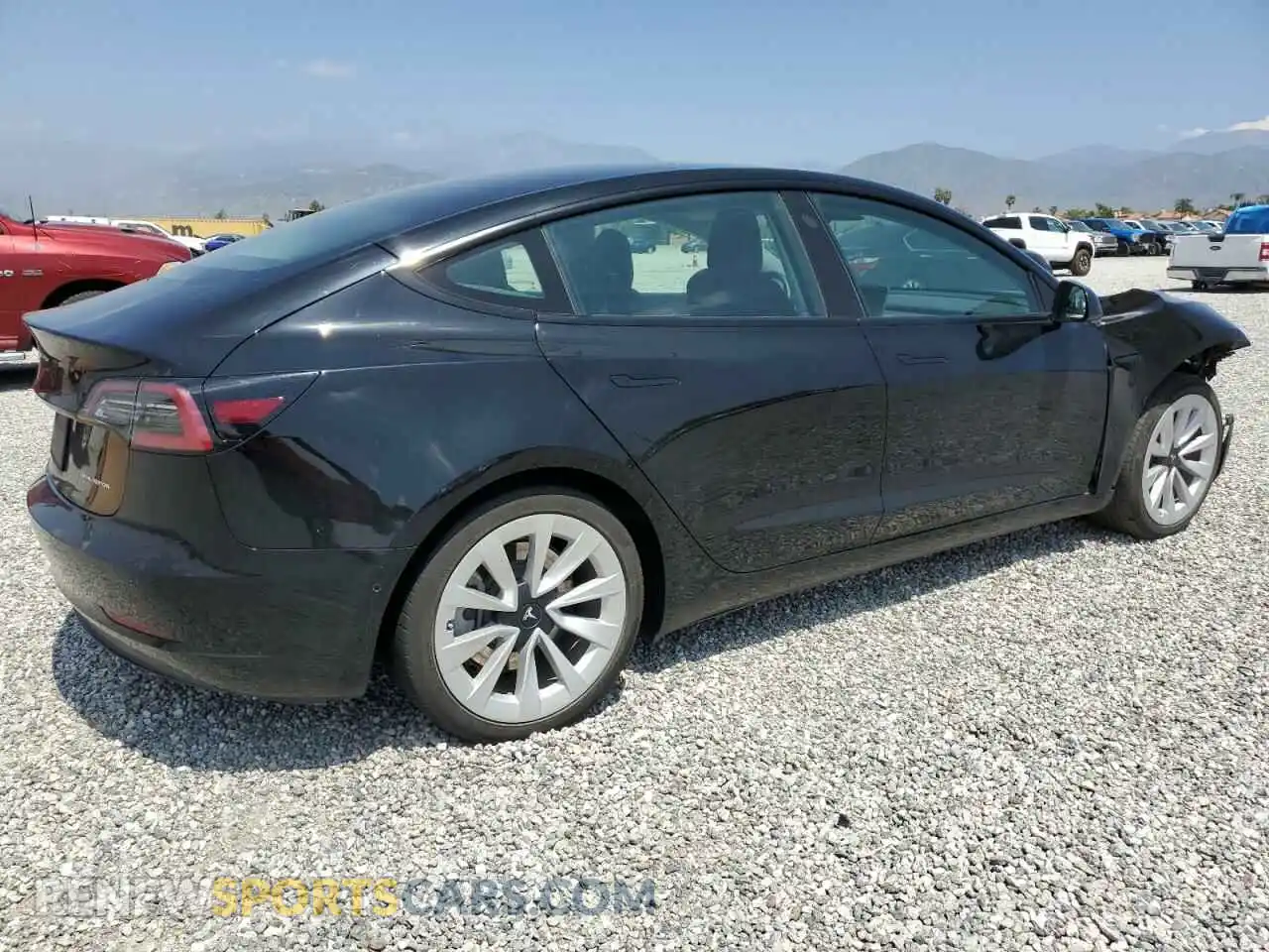 3 Photograph of a damaged car 5YJ3E1EBXNF254418 TESLA MODEL 3 2022