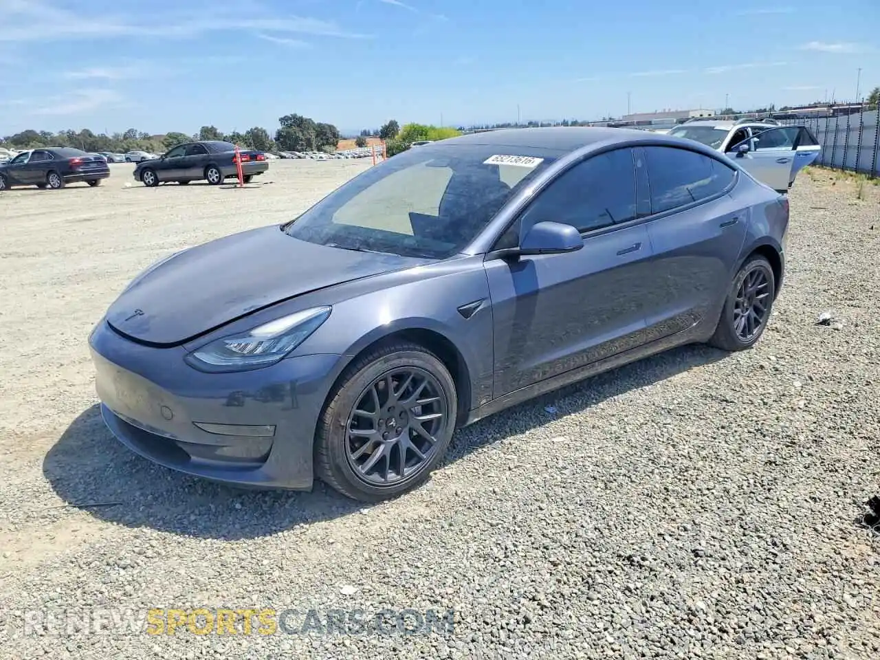 1 Photograph of a damaged car 5YJ3E1EBXNF260140 TESLA MODEL 3 2022