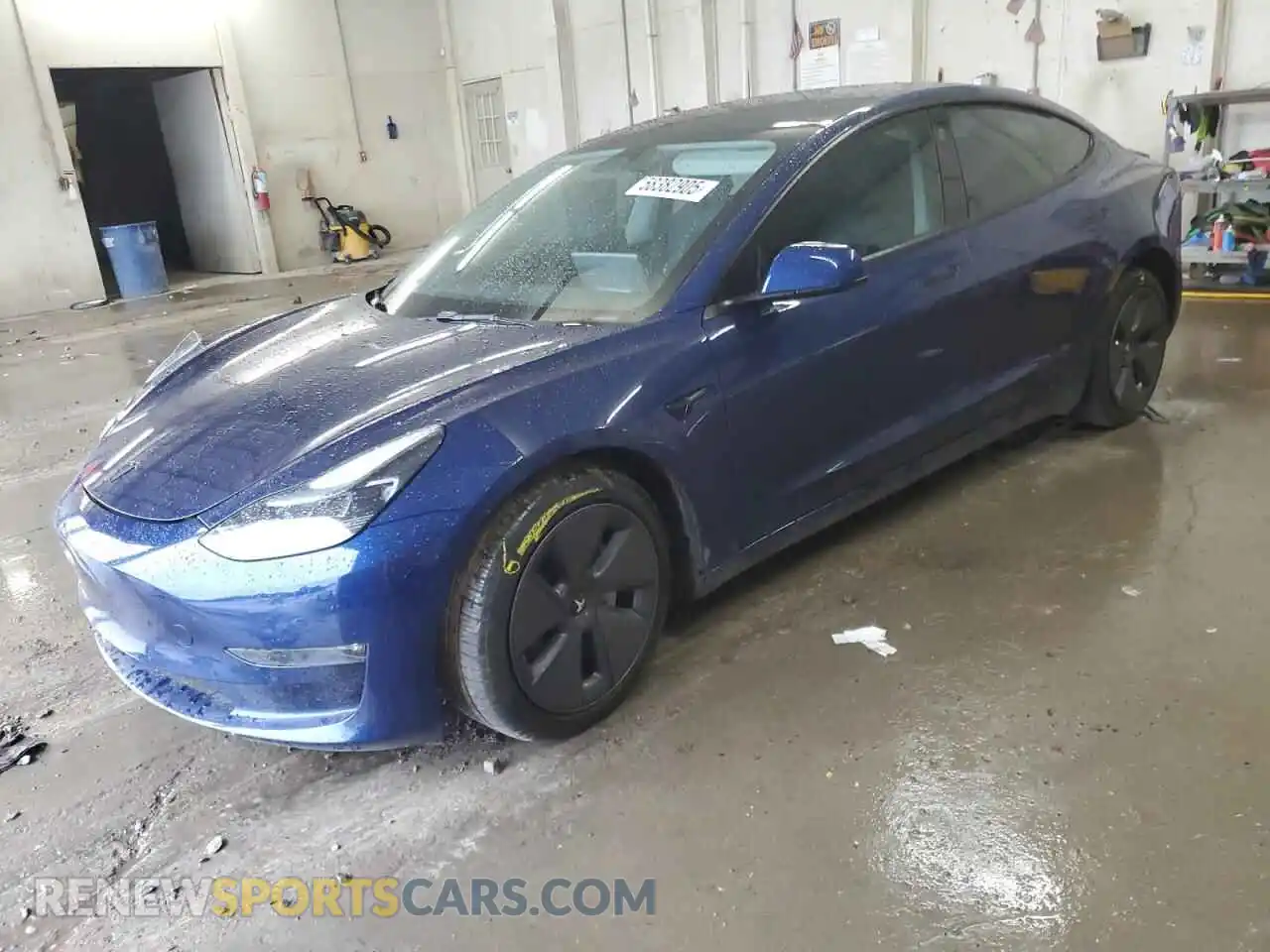 1 Photograph of a damaged car 5YJ3E1EBXNF266536 TESLA MODEL 3 2022