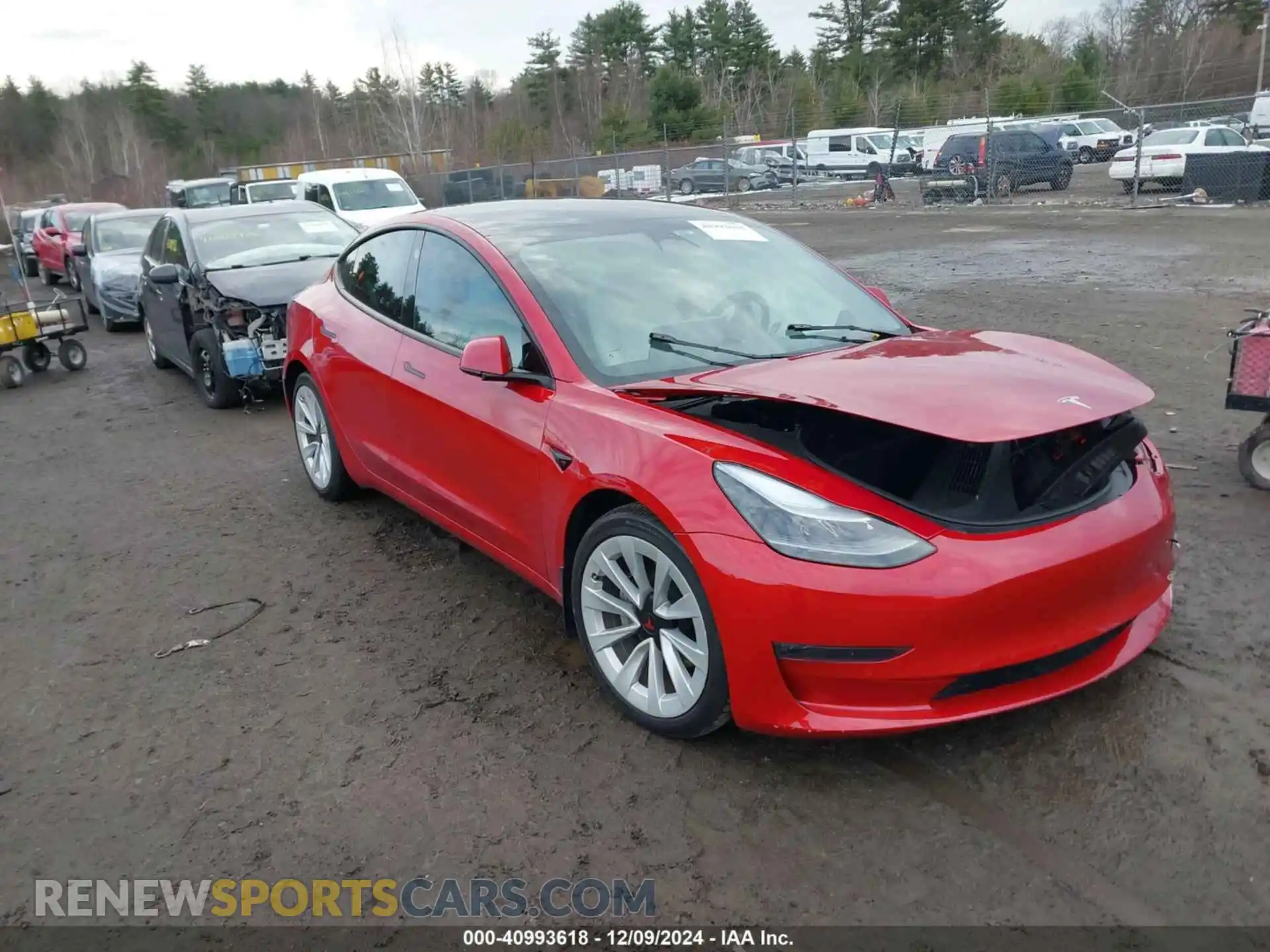 1 Photograph of a damaged car 5YJ3E1EBXNF270280 TESLA MODEL 3 2022