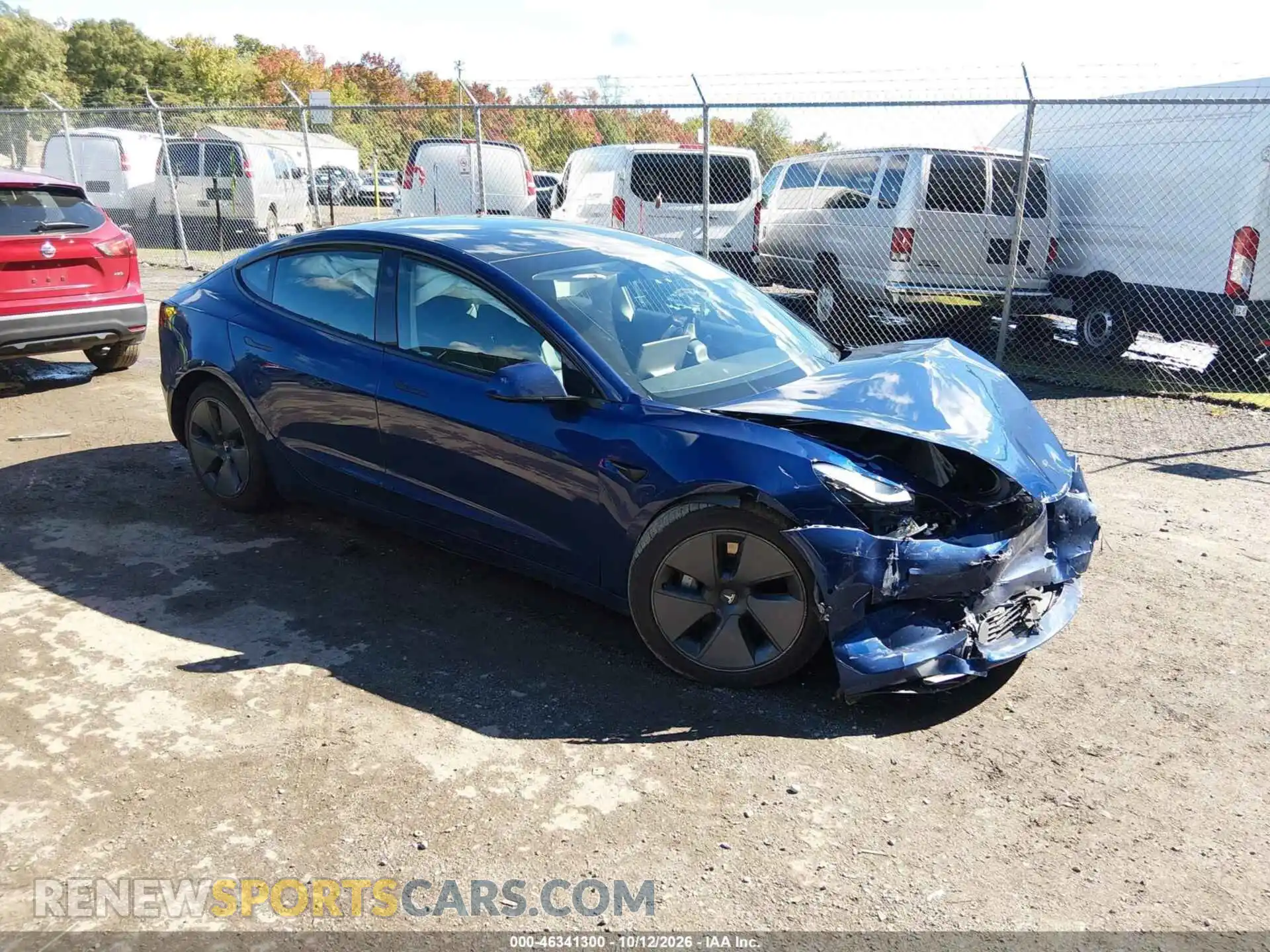 1 fotografías del automóvil dañado 5YJ3E1EBXNF273390 TESLA MODEL 3 2022