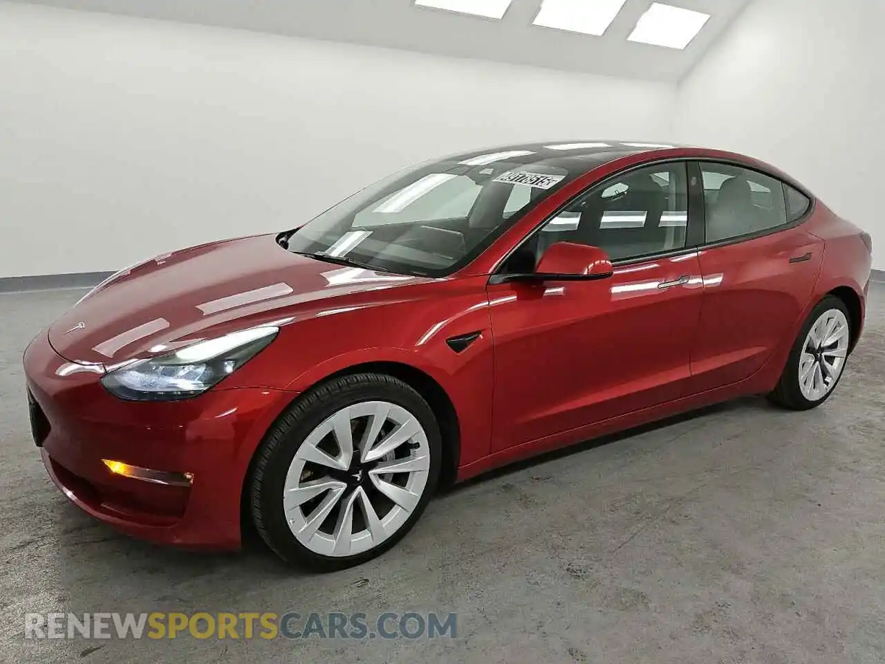 1 Photograph of a damaged car 5YJ3E1EBXNF286379 TESLA MODEL 3 2022