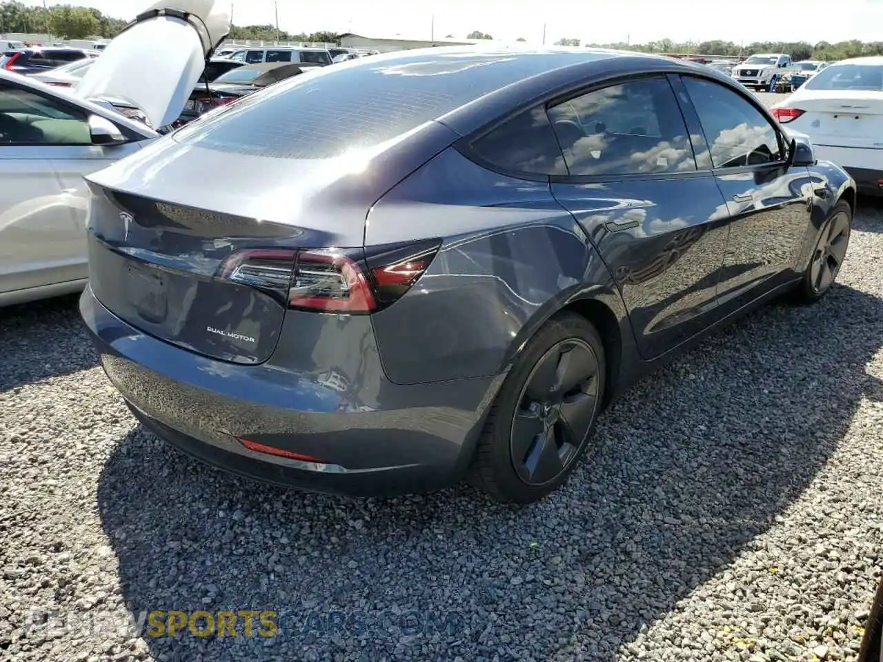 3 Photograph of a damaged car 5YJ3E1EBXNF287404 TESLA MODEL 3 2022