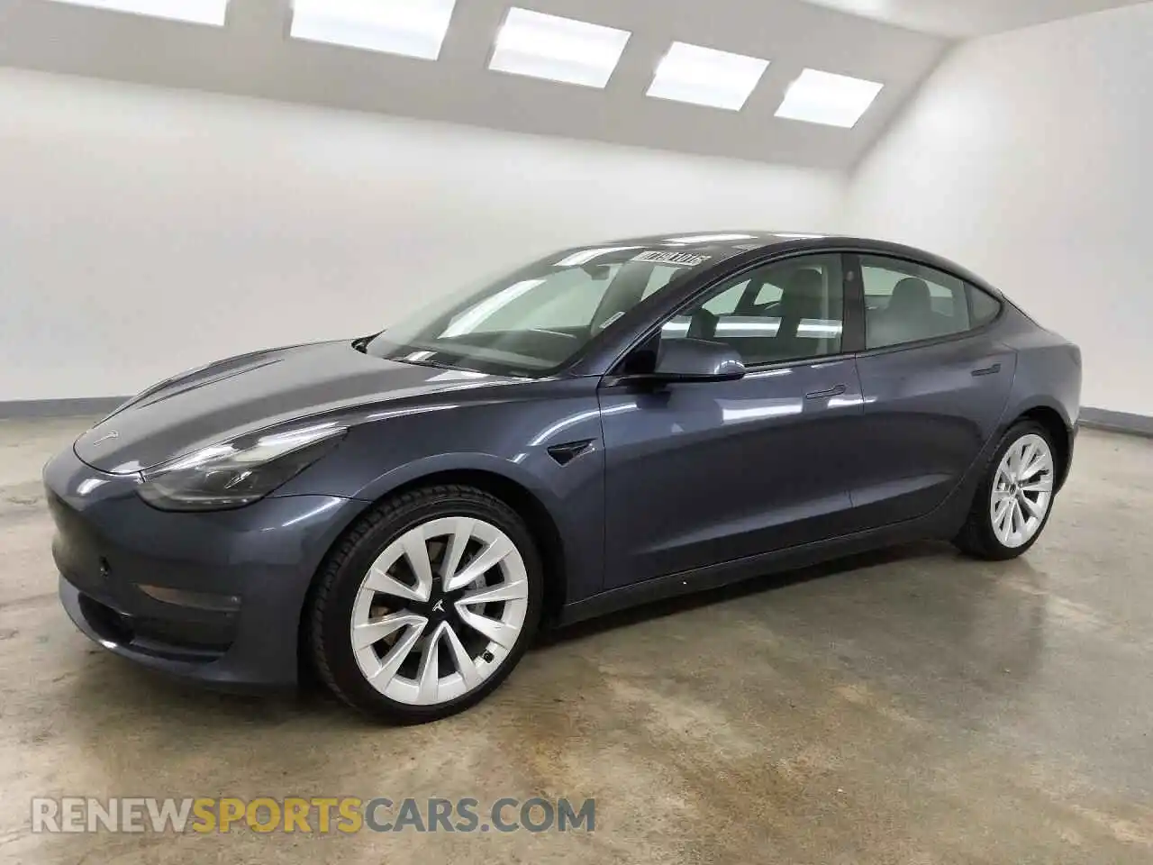 1 Photograph of a damaged car 5YJ3E1EBXNF287662 TESLA MODEL 3 2022